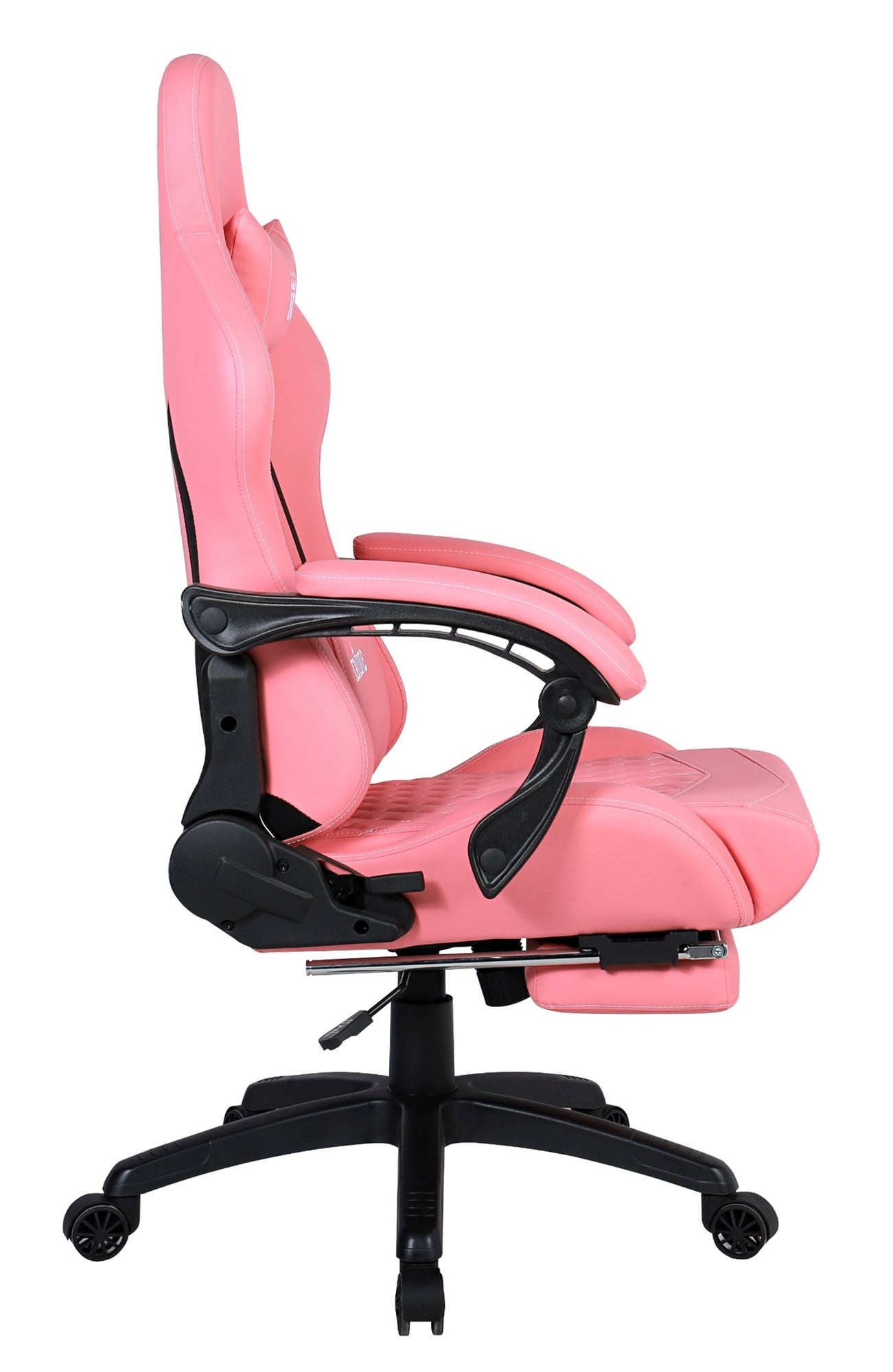 SILLA GAMER ESCRITORIO OFICINA KRONE XL MASAJEADOR Y APOYAPIES - ROSA - 3