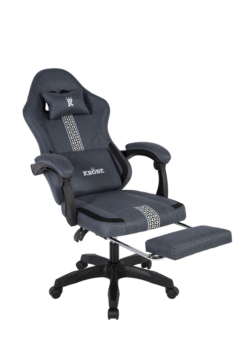 SILLA GAMER OFICINA KRONE RECLINABLE FABRIC - 3