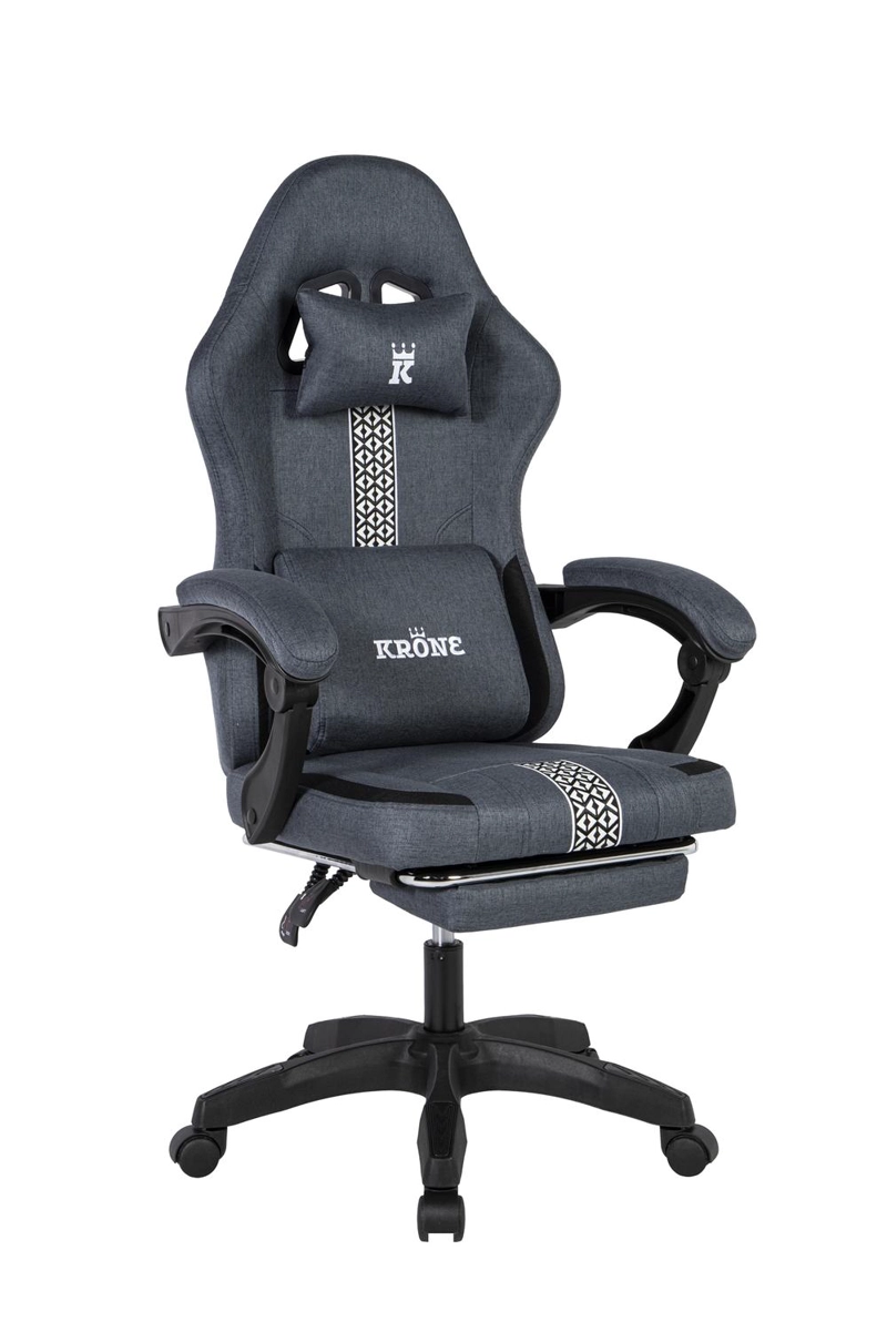 SILLA GAMER OFICINA KRONE RECLINABLE FABRIC - 6