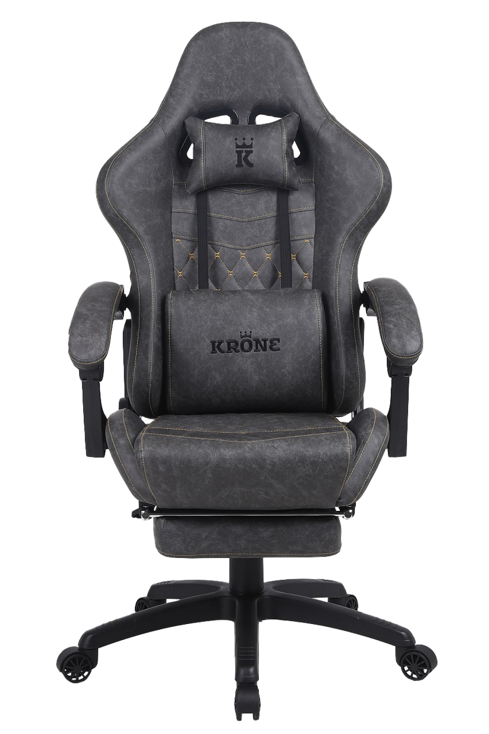 SILLA GAMER ESCRITORIO OFICINA KRONE XL MASAJEADOR Y APOYAPIES - 2