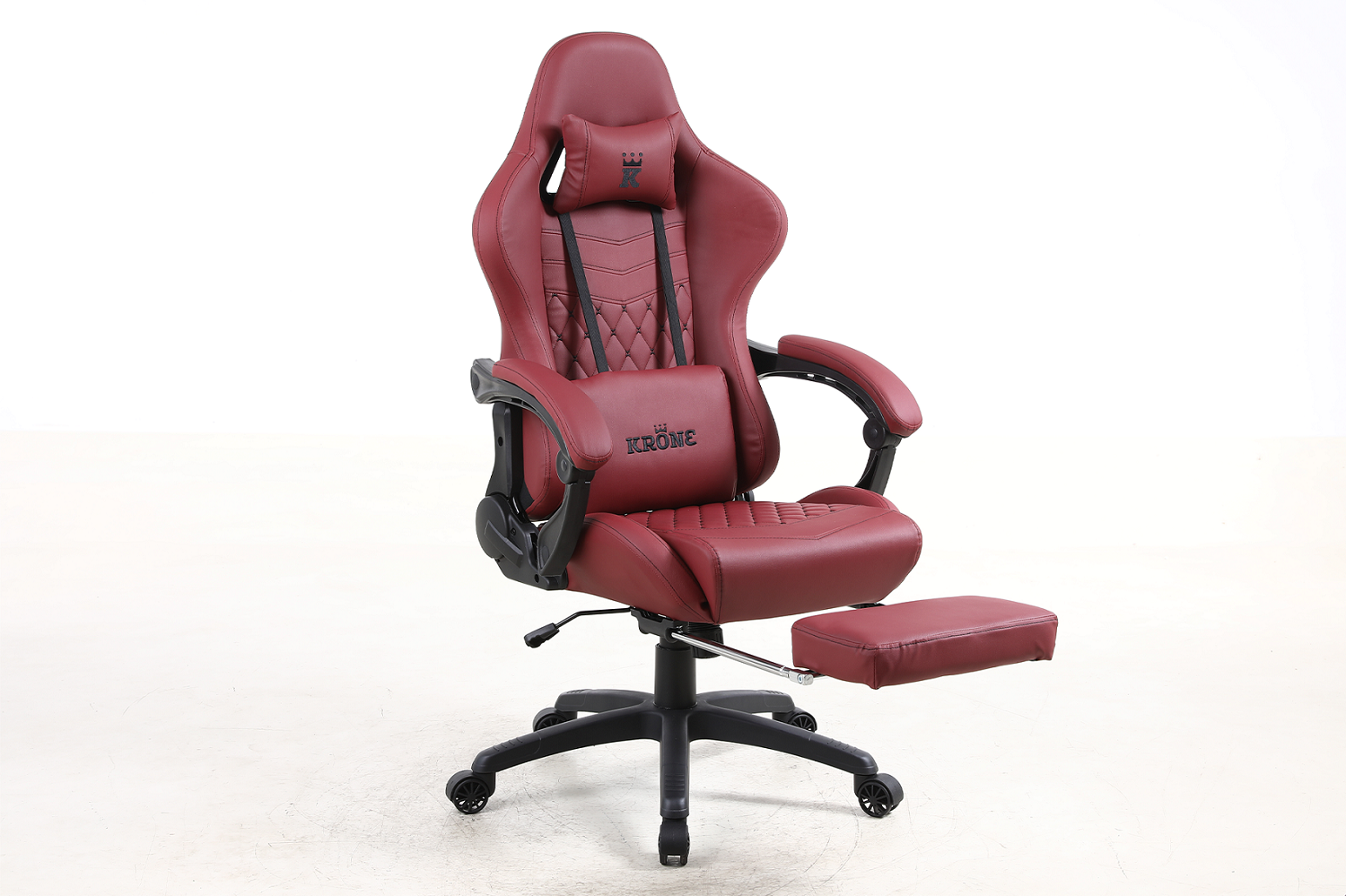 SILLA GAMER ESCRITORIO OFICINA KRONE XL MASAJEADOR Y APOYAPIES - 3
