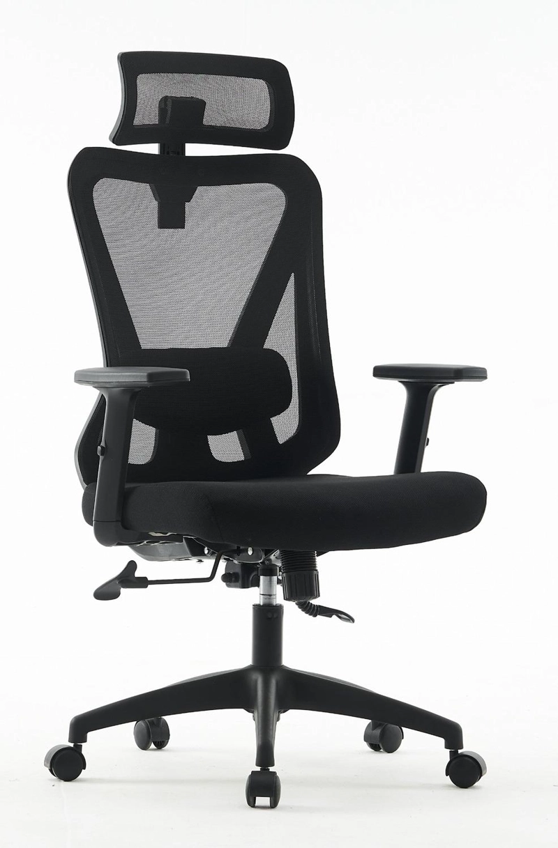 SILLA ESCRITORIO EJECUTIVA ERGONOMICA KRONE ORION - NEGRA - 1
