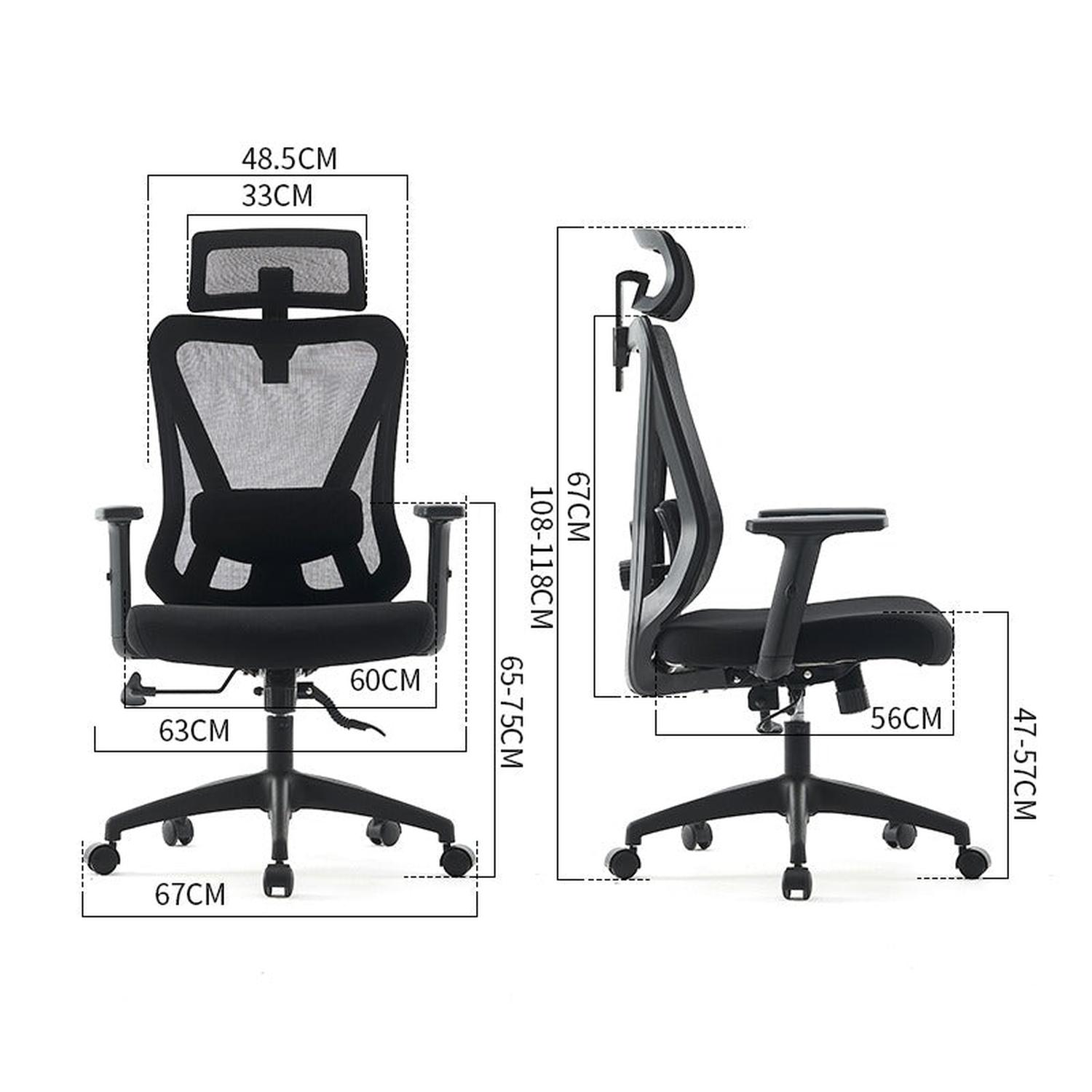 SILLA EJECUTIVA ERGONOMICA KRONE ORION CON SOPORTE LUMBAR - 6