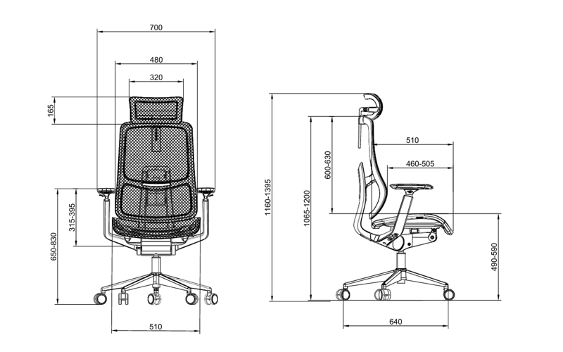 SILLA OFICINA EJECUTIVA PREMIUM KRONE MESH APOLO - 7