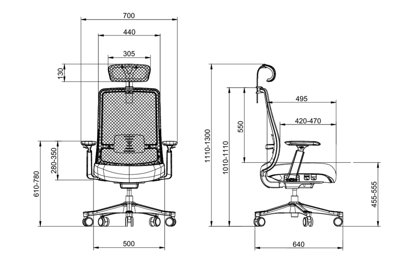 SILLA OFICINA EJECUTIVA ERGONOMICA KRONE ATENEA MESH - 6