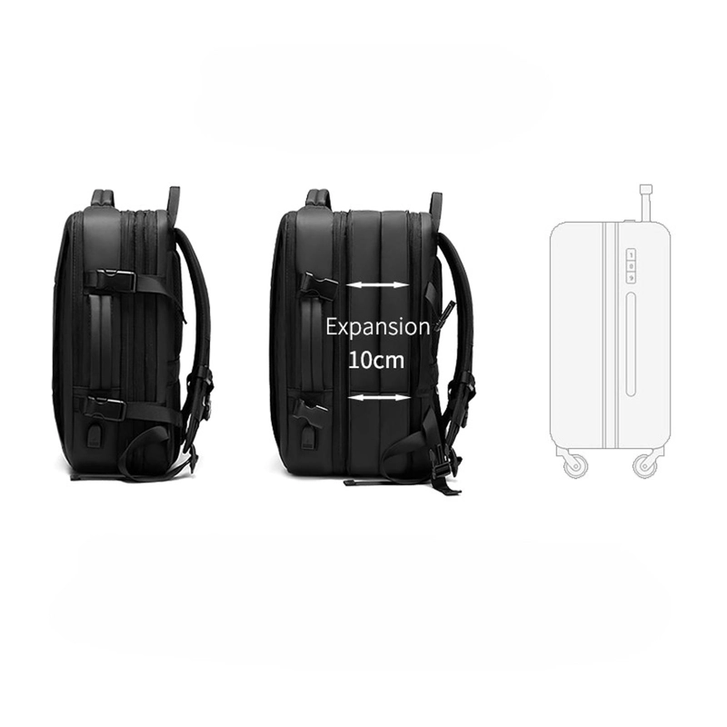 MOCHILA KRONE TRAVEL BAG - NEGRA - 6