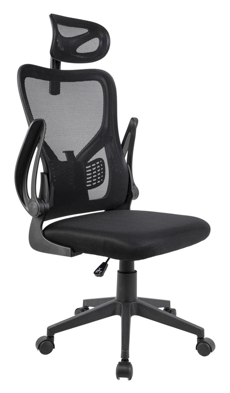 SILLA DE ESCRITORIO OFICINA KRONE ATLAS NEGRA - 6