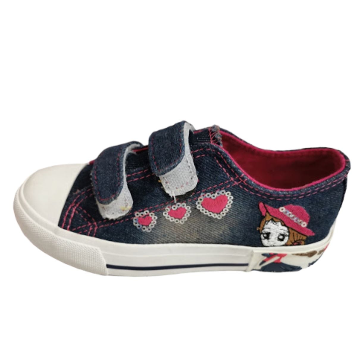 ZAPATILLAS MEZCLILLA CORAZONES - 1