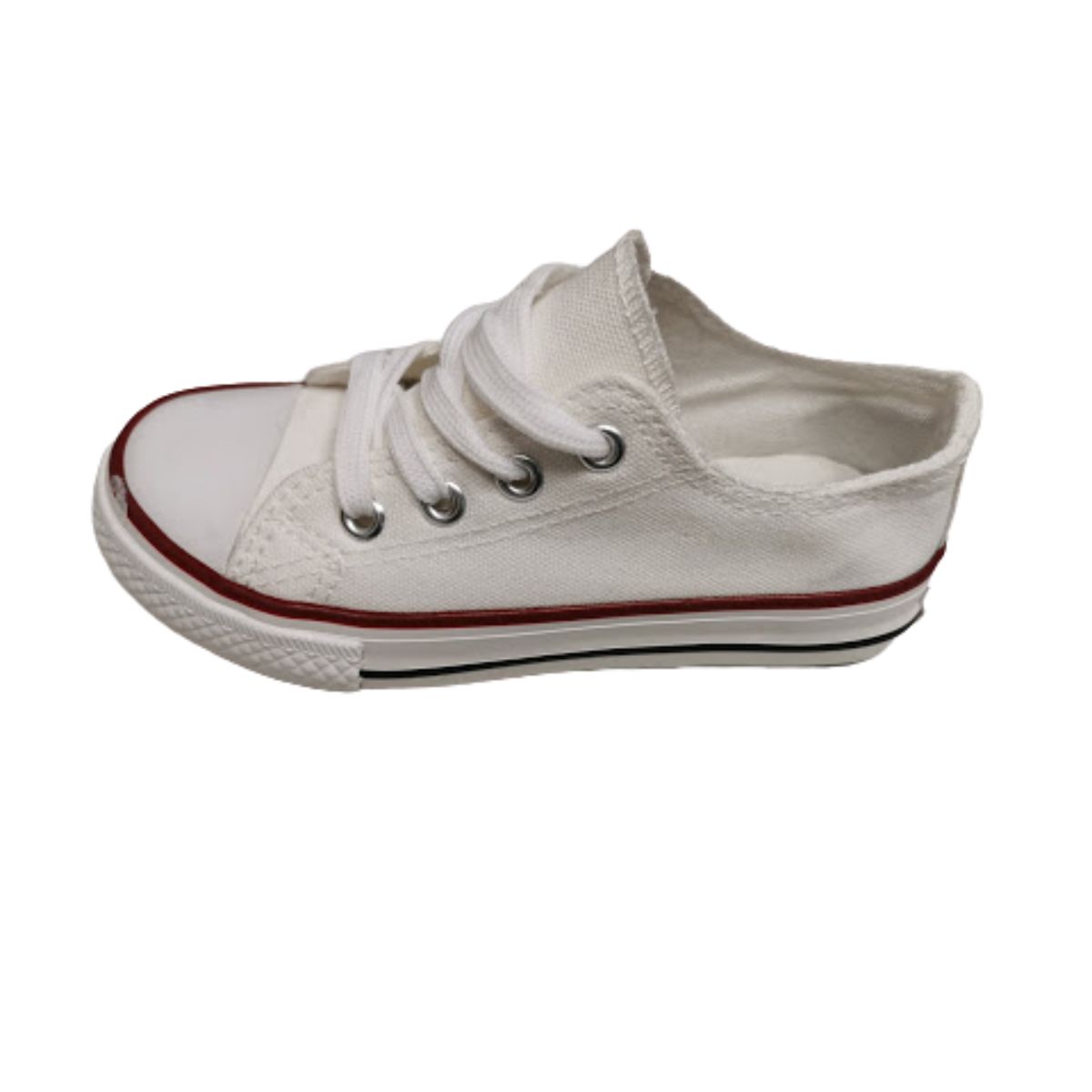 ZAPATILLAS UNISEX VINNYS OUTLET URBANAS CASUALES BLANCO LONA - 1