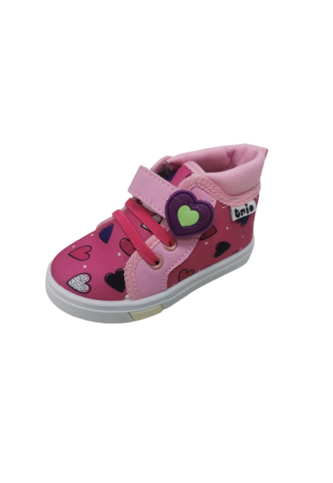 ZAPATILLAS NIÑA VINNYS OUTLET URBANAS CASUALES ROSADO CON CAÑA - 1