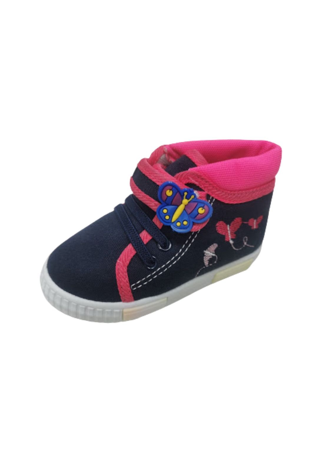 ZAPATILLAS NIÑA VINNYS OUTLET URBANAS CASUALES FUCSIA CON CAÑA - 1