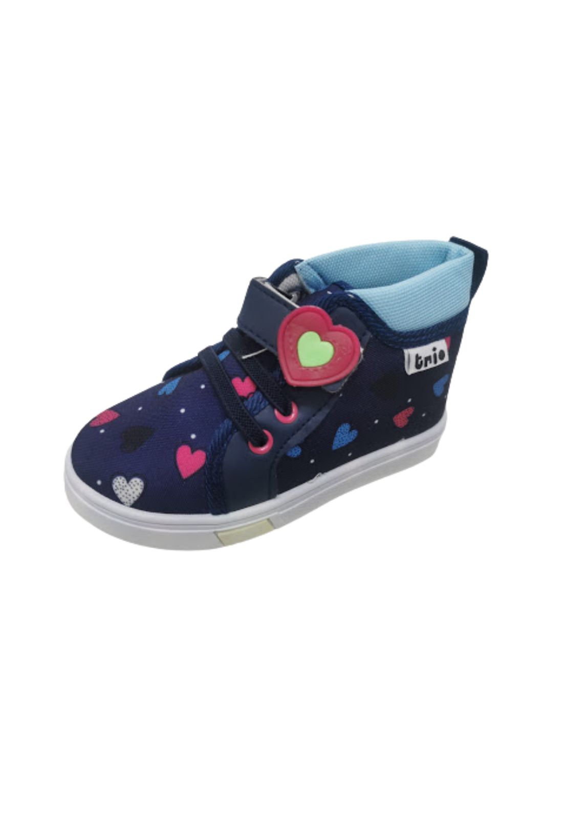 ZAPATILLAS NIÑA VINNYS OUTLET URBANAS CASUALES TURQUESA PEARL CON CAÑA - 1