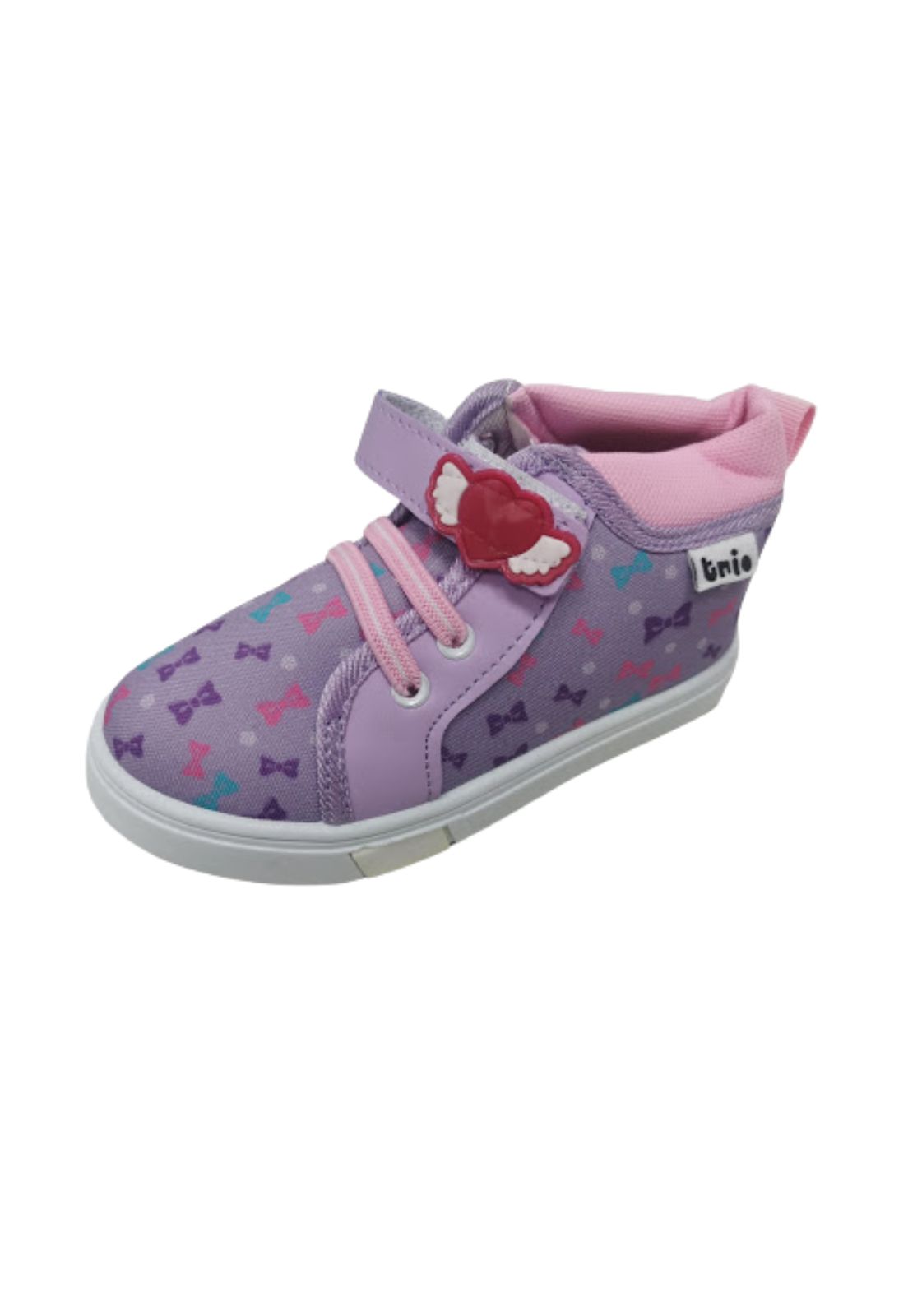 ZAPATILLAS NIÑA VINNYS OUTLET URBANAS CASUALES MORADO CON CAÑA - 1