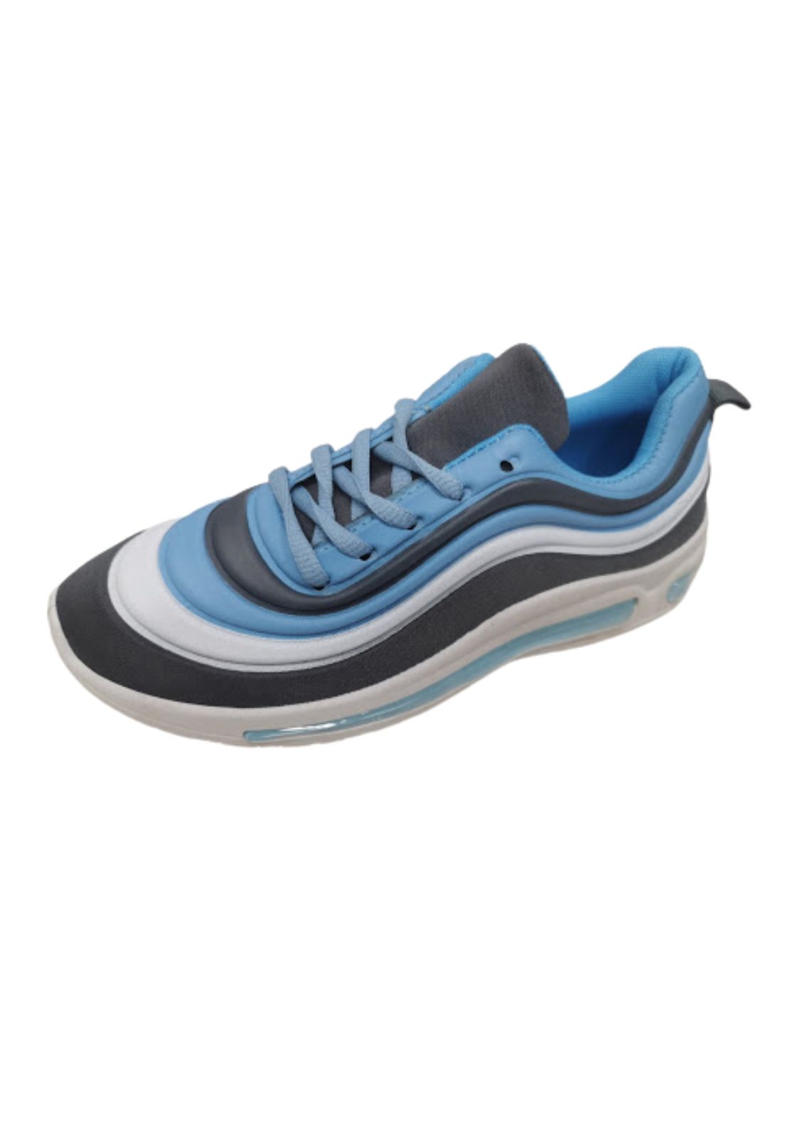 ZAPATILLAS MUJER VINNYS OUTLET URBANAS CASUALES CELESTE ANTIDESLIZANTE - 1