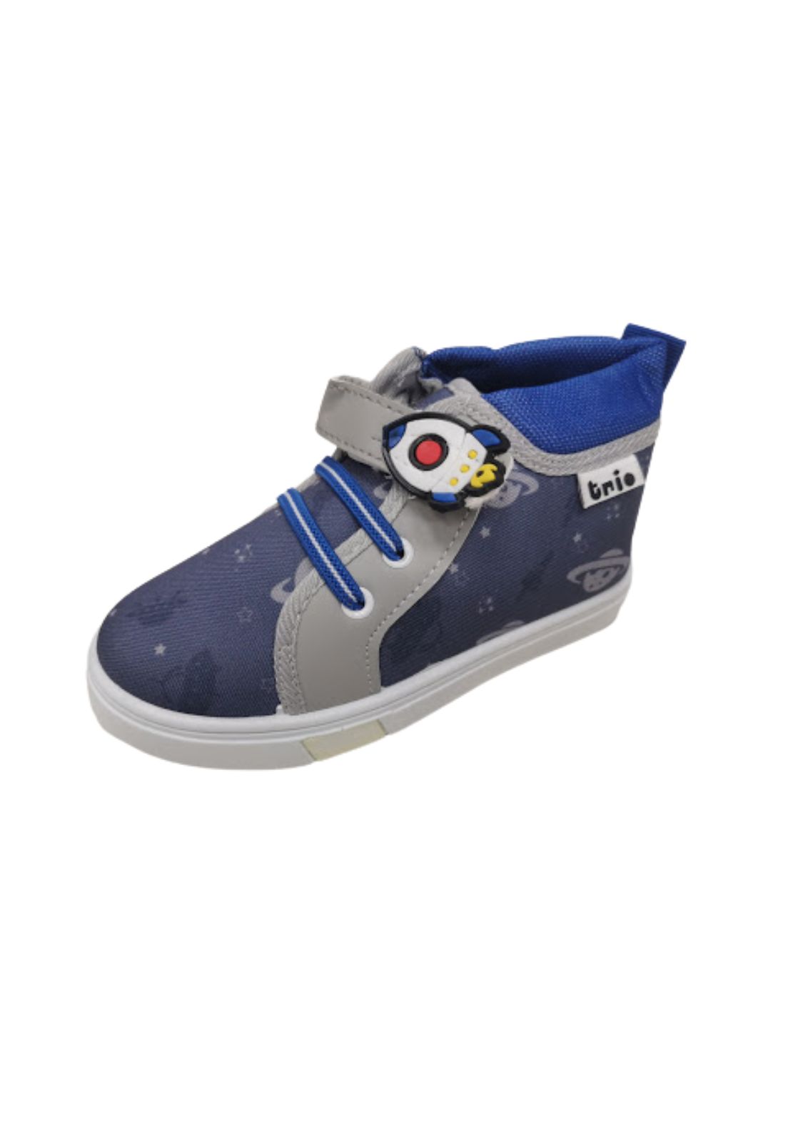 ZAPATILLAS NIÑO VINNYS OUTLET URBANAS CASUALES AZUL CON CAÑA - 1