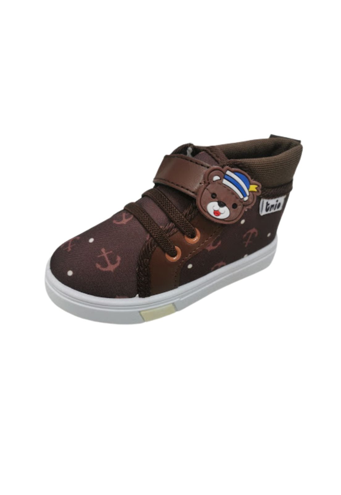 ZAPATILLAS NIÑO VINNYS OUTLET URBANAS CASUALES CAFÉ CON CAÑA - 1