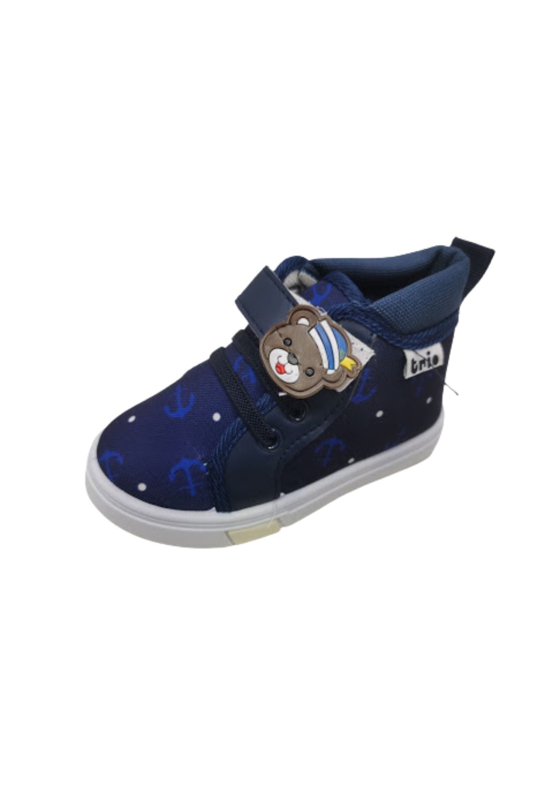 ZAPATILLAS NIÑO VINNYS OUTLET URBANAS CASUALES AZUL CON CAÑA - 1