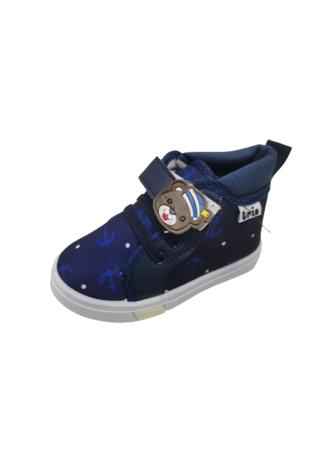 ZAPATILLAS NIÑO VINNYS OUTLET URBANAS CASUALES AZUL CON CAÑA - 1