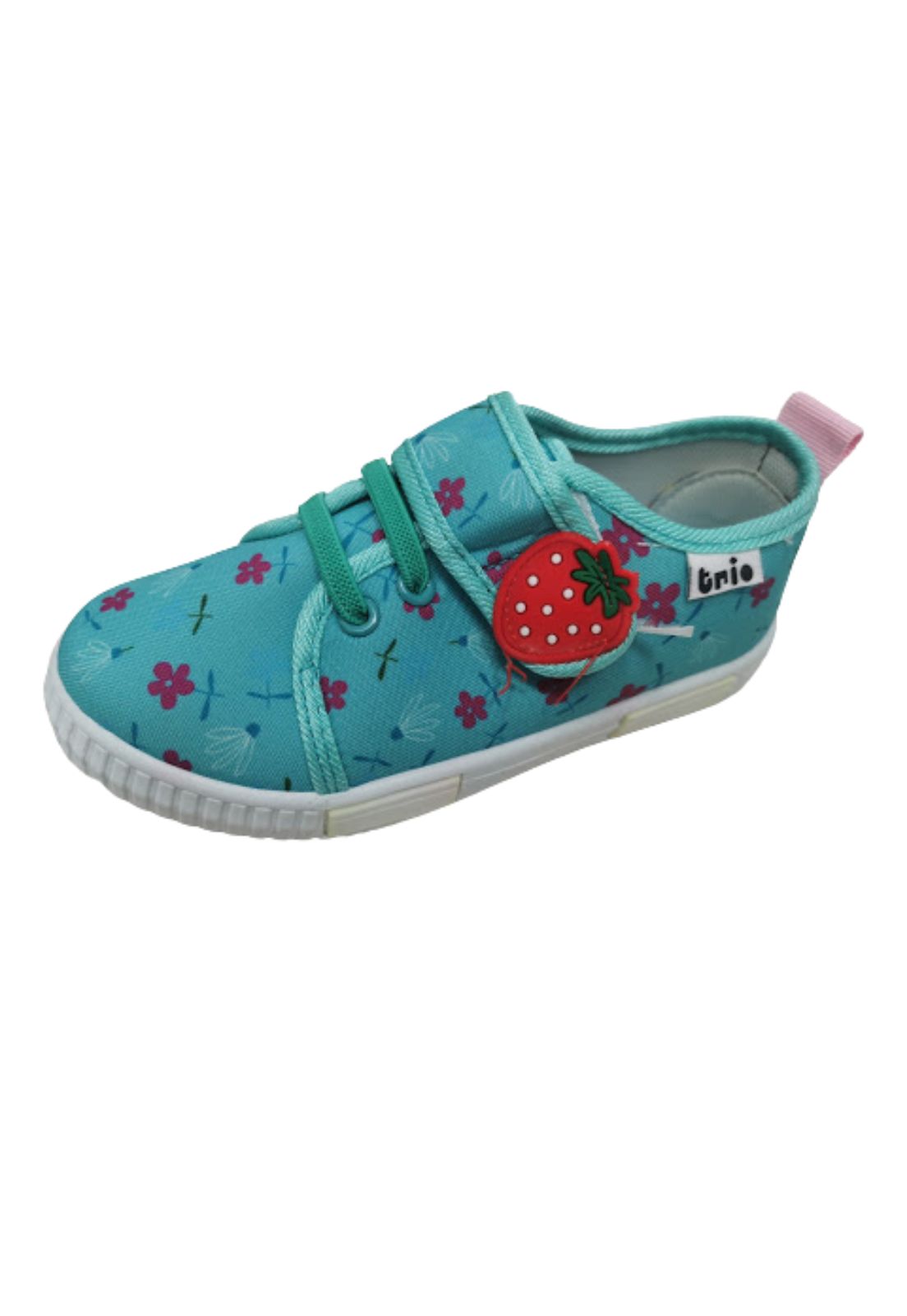 ZAPATILLAS NIÑA VINNYS OUTLET URBANAS CASUALES CELESTE COLORADO FRUTILLA - 1