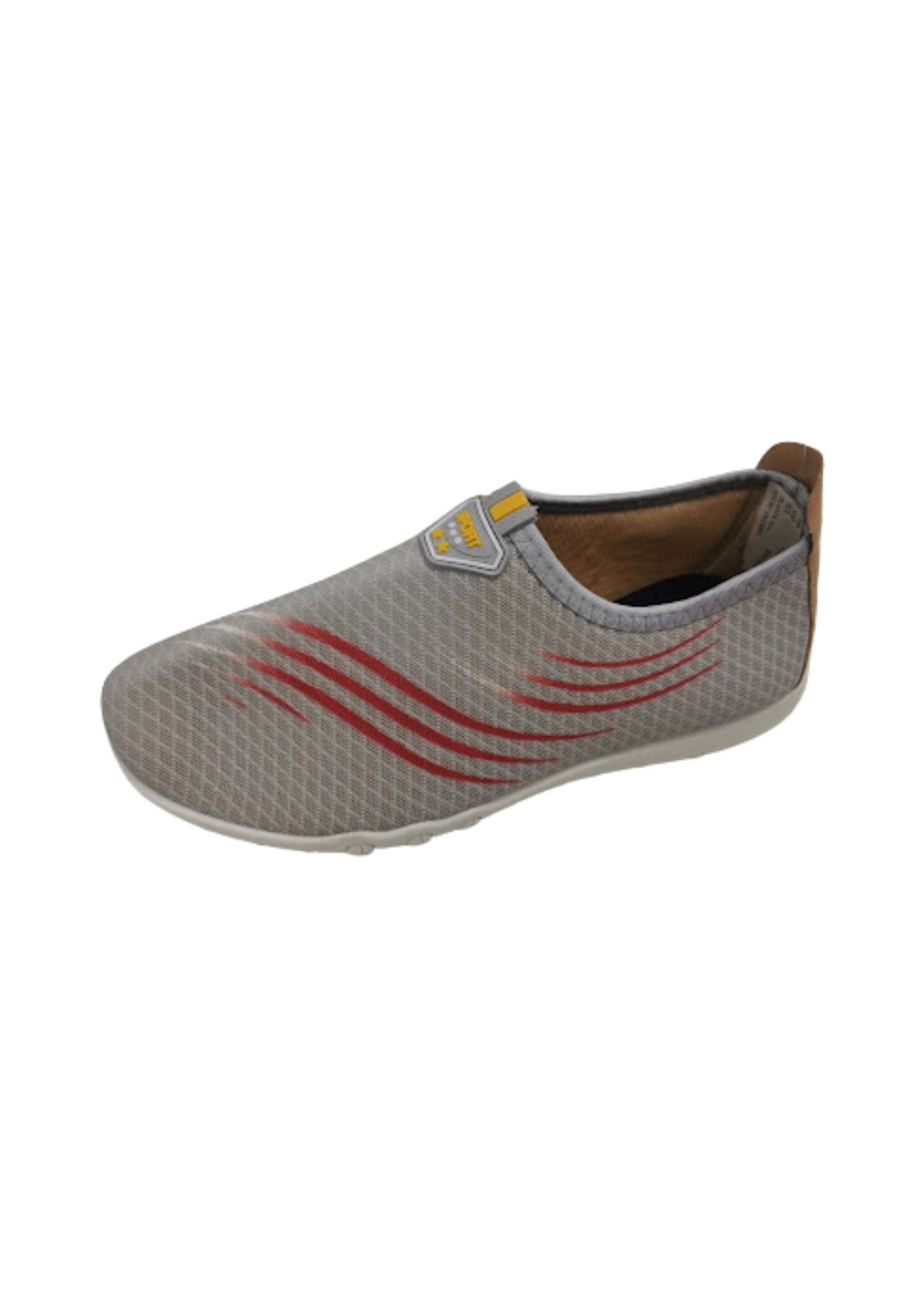 ZAPATILLAS MUJER VINNYS OUTLET URBANAS CASUALES GRIS SIN CORDONES - 1