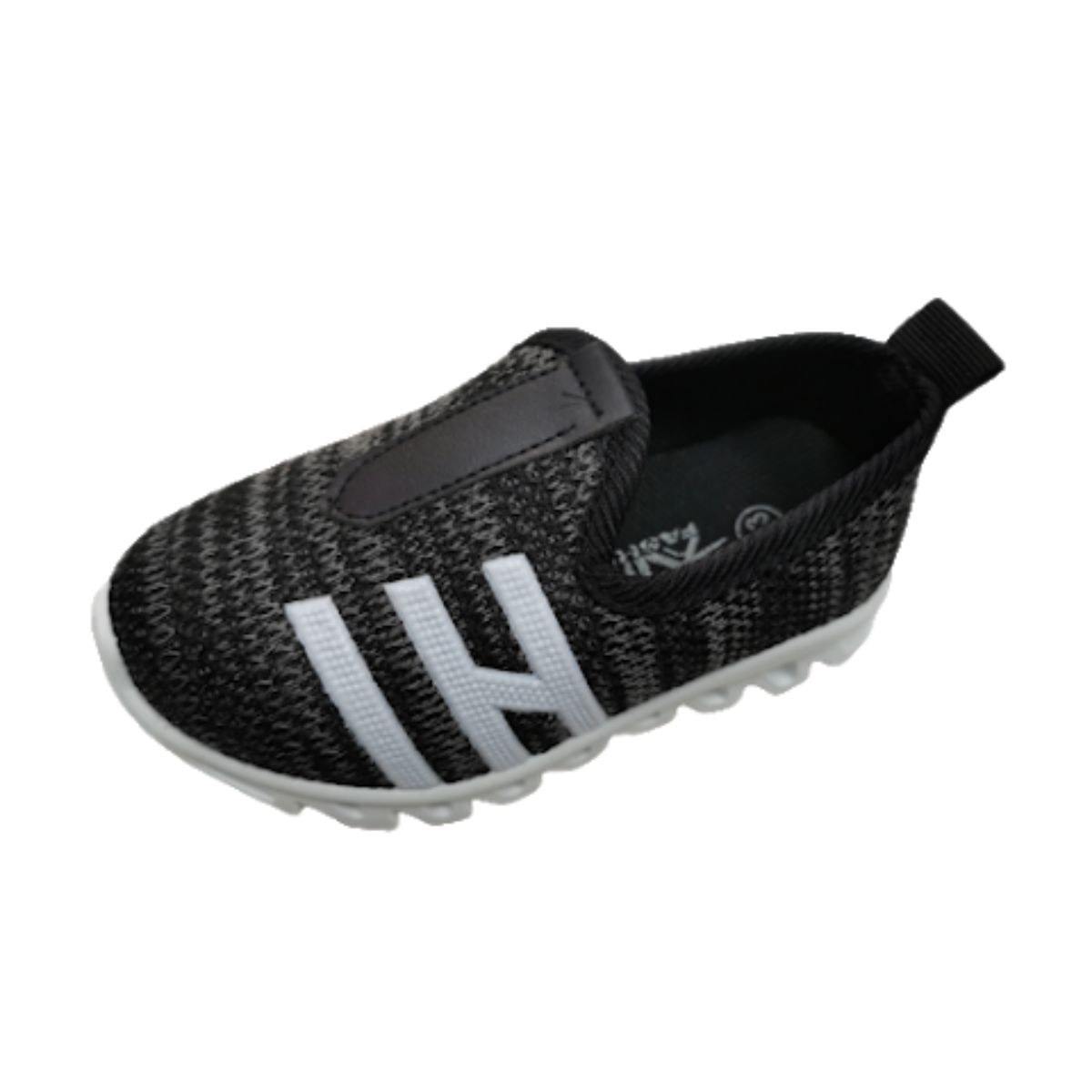 ZAPATILLAS NIÑO VINNYS OUTLET URBANAS NEGRO SIN CORDONES - 1