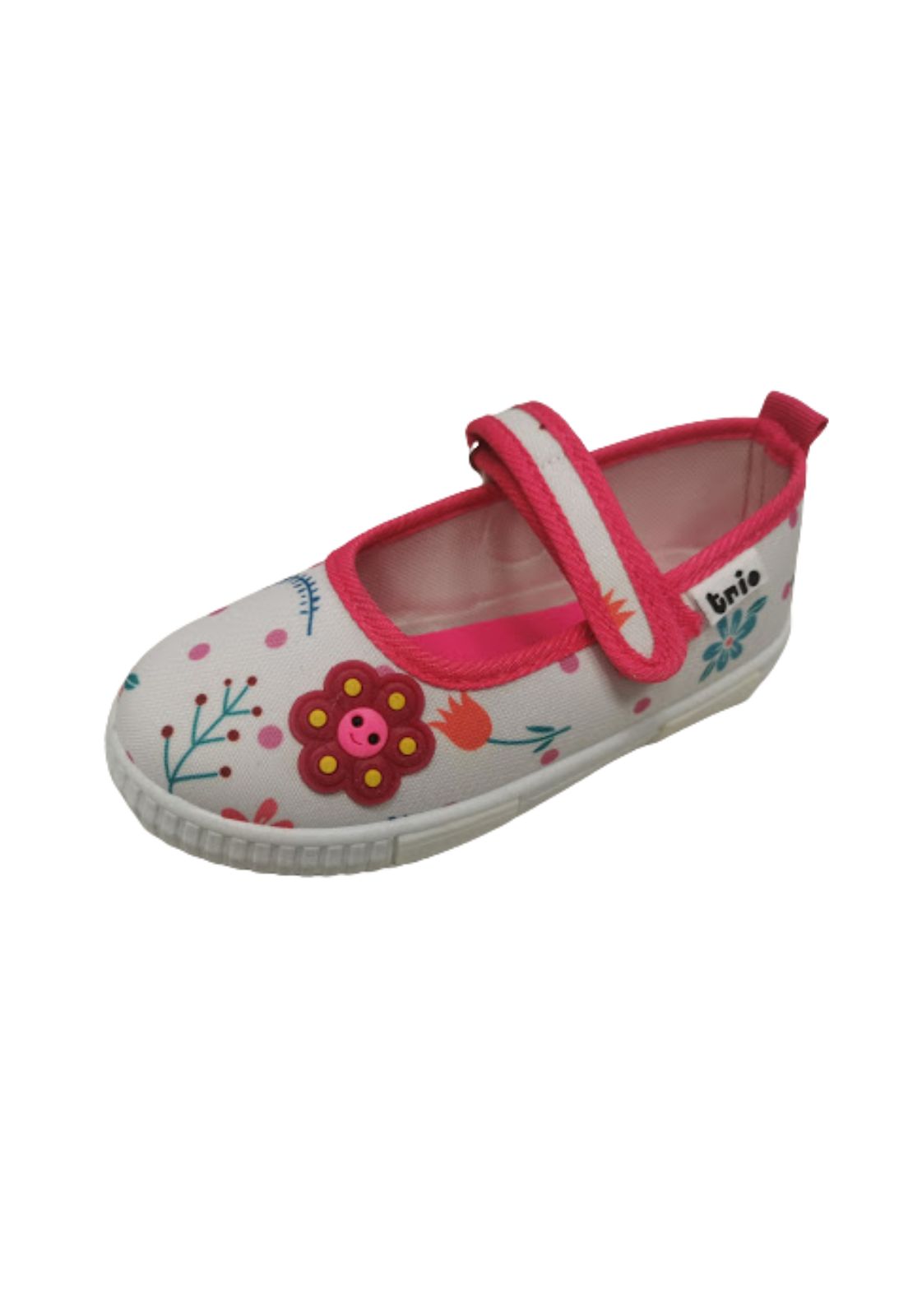 SANDALIAS NIÑA VINNYS OUTLET BLANCO FLORES - 1