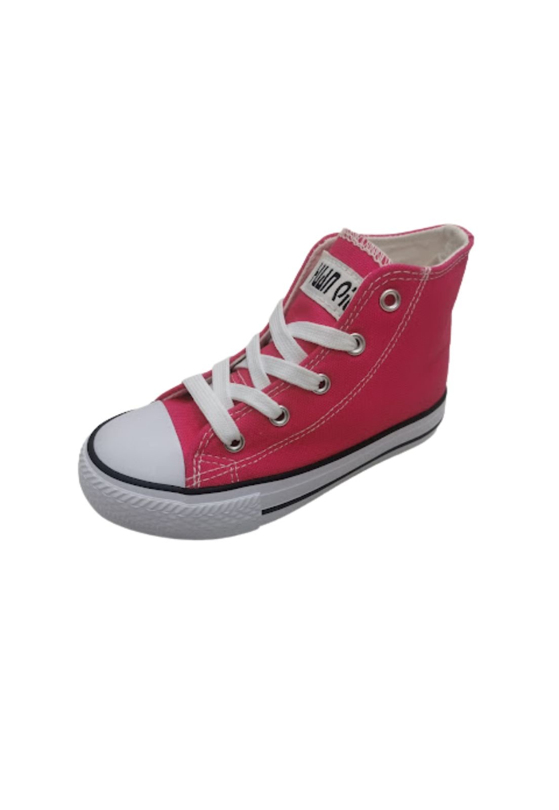 ZAPATILLAS LONA CON CAÑA FUCSIA - 1