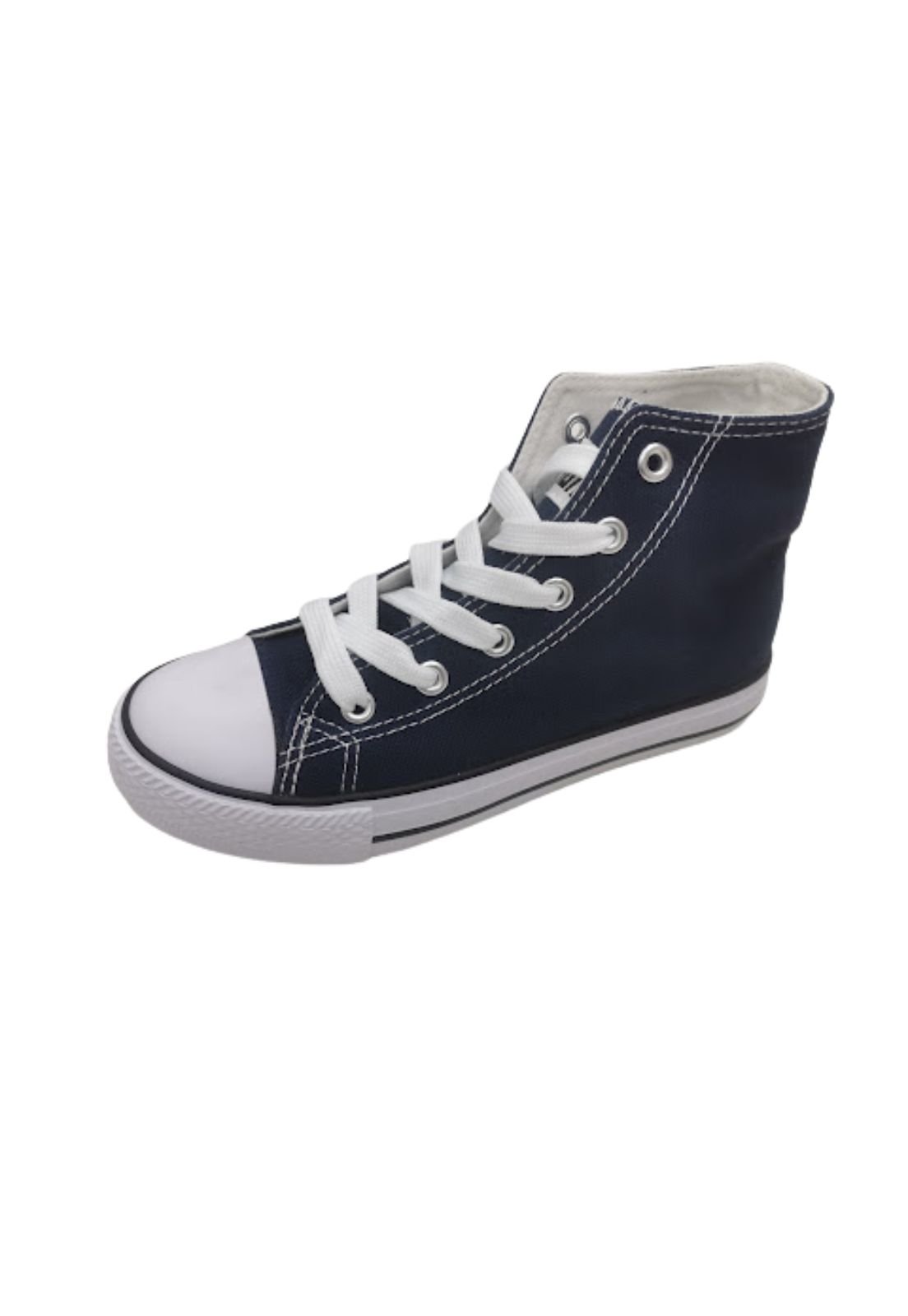 ZAPATILLAS UNISEX VINNYS OUTLET CASUALES AZUL LONA CON CAÑA - 1