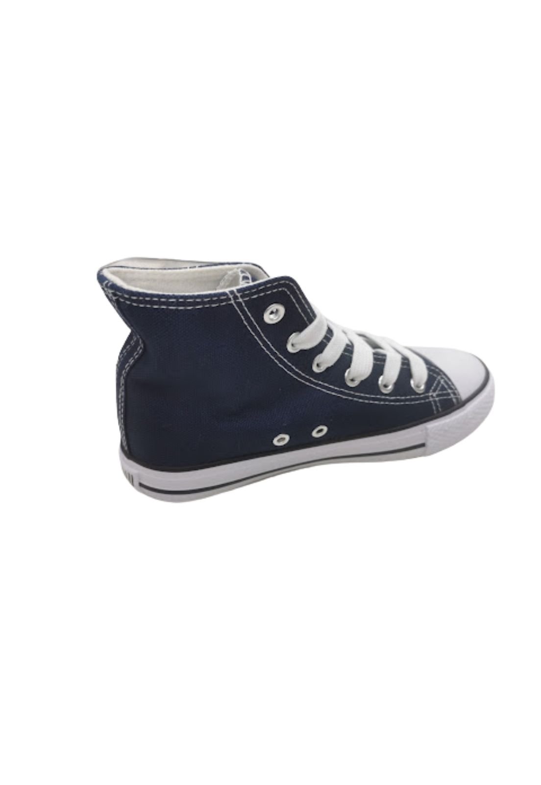 ZAPATILLAS UNISEX VINNYS OUTLET CASUALES AZUL LONA CON CAÑA - 2