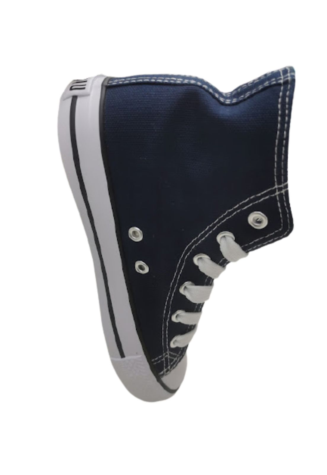 ZAPATILLAS UNISEX VINNYS OUTLET CASUALES AZUL LONA CON CAÑA - 4