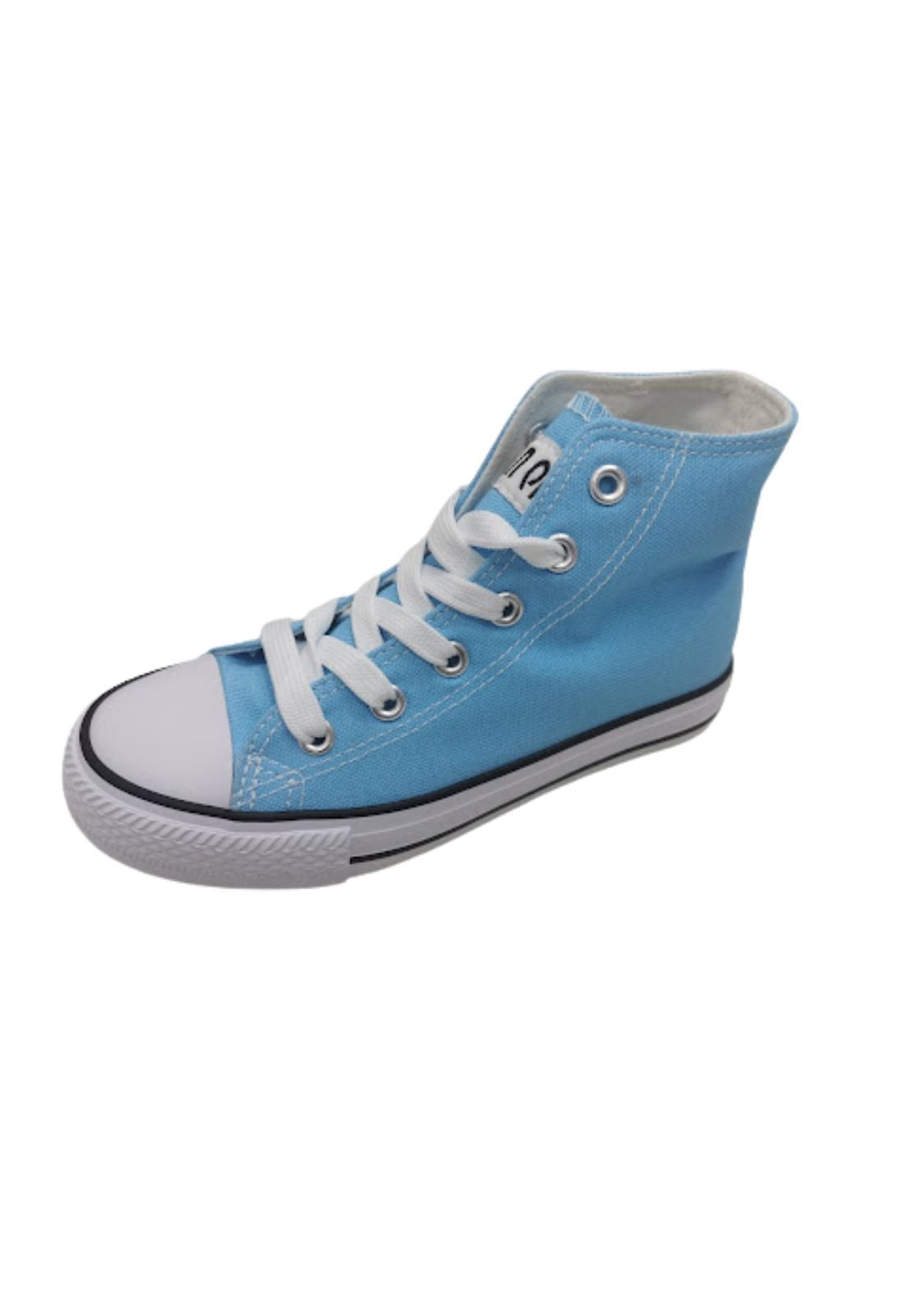 ZAPATILLAS UNISEX VINNYS OUTLET CASUALES CELESTE LONA CON CAÑA - 1