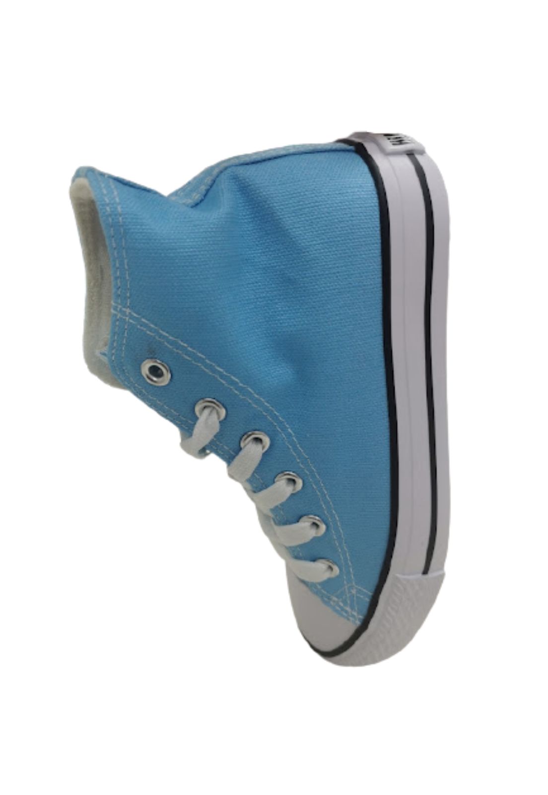 ZAPATILLAS UNISEX VINNYS OUTLET CASUALES CELESTE LONA CON CAÑA - 3