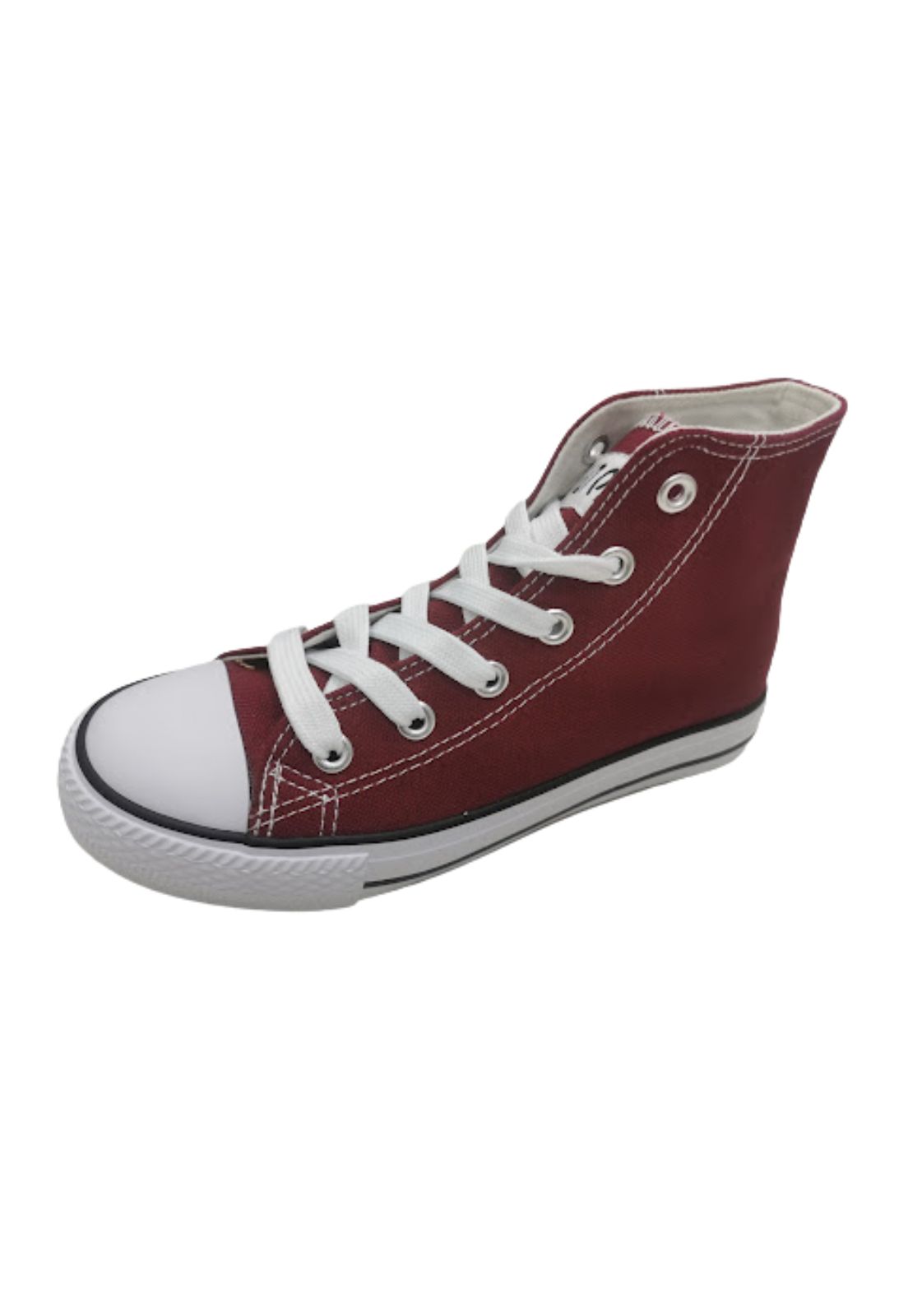 ZAPATILLAS LONA CON CAÑA BURDEO - 1