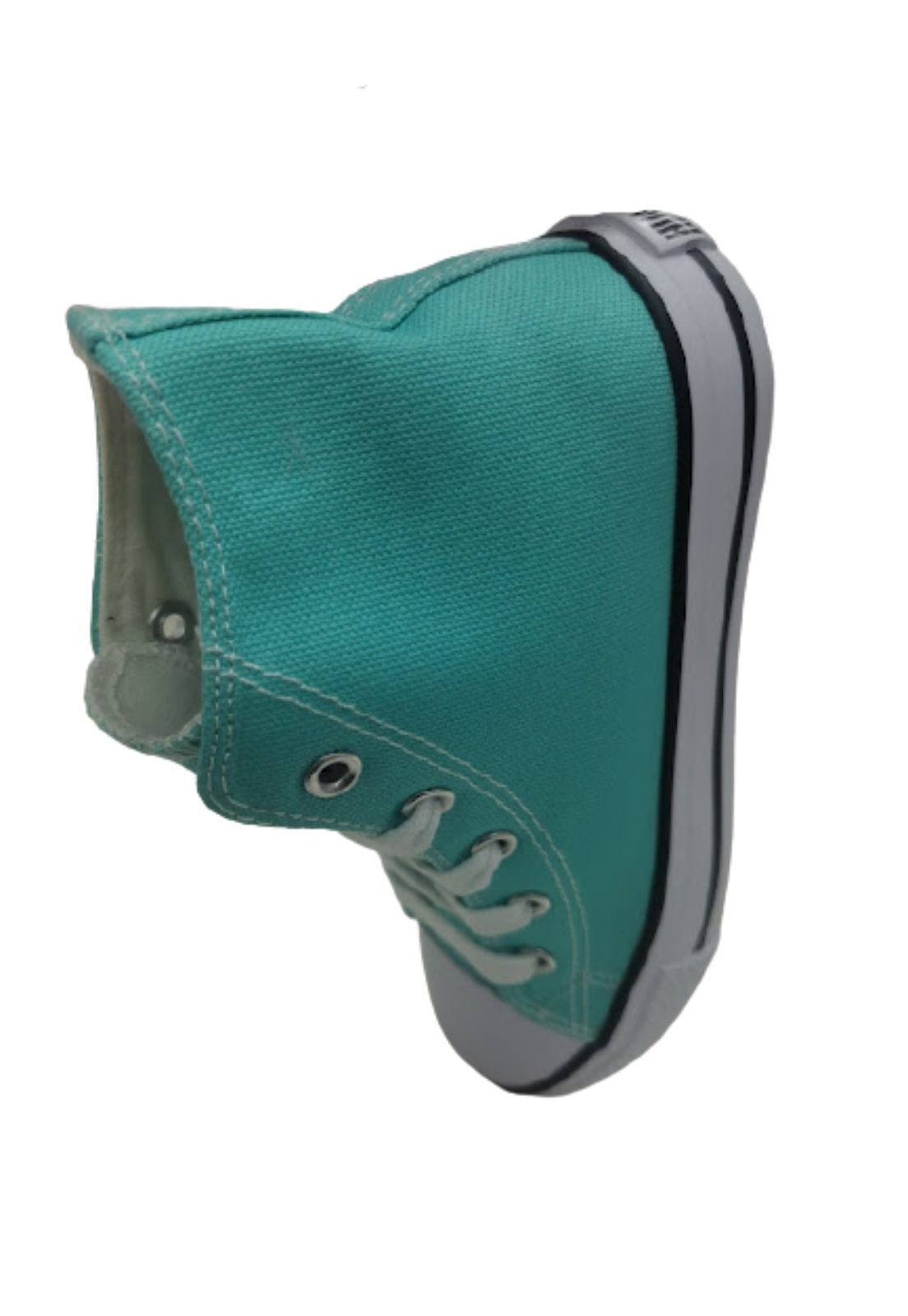 ZAPATILLAS UNISEX VINNYS OUTLET CASUALES VERDE CLARO LONA CON CAÑA - 3