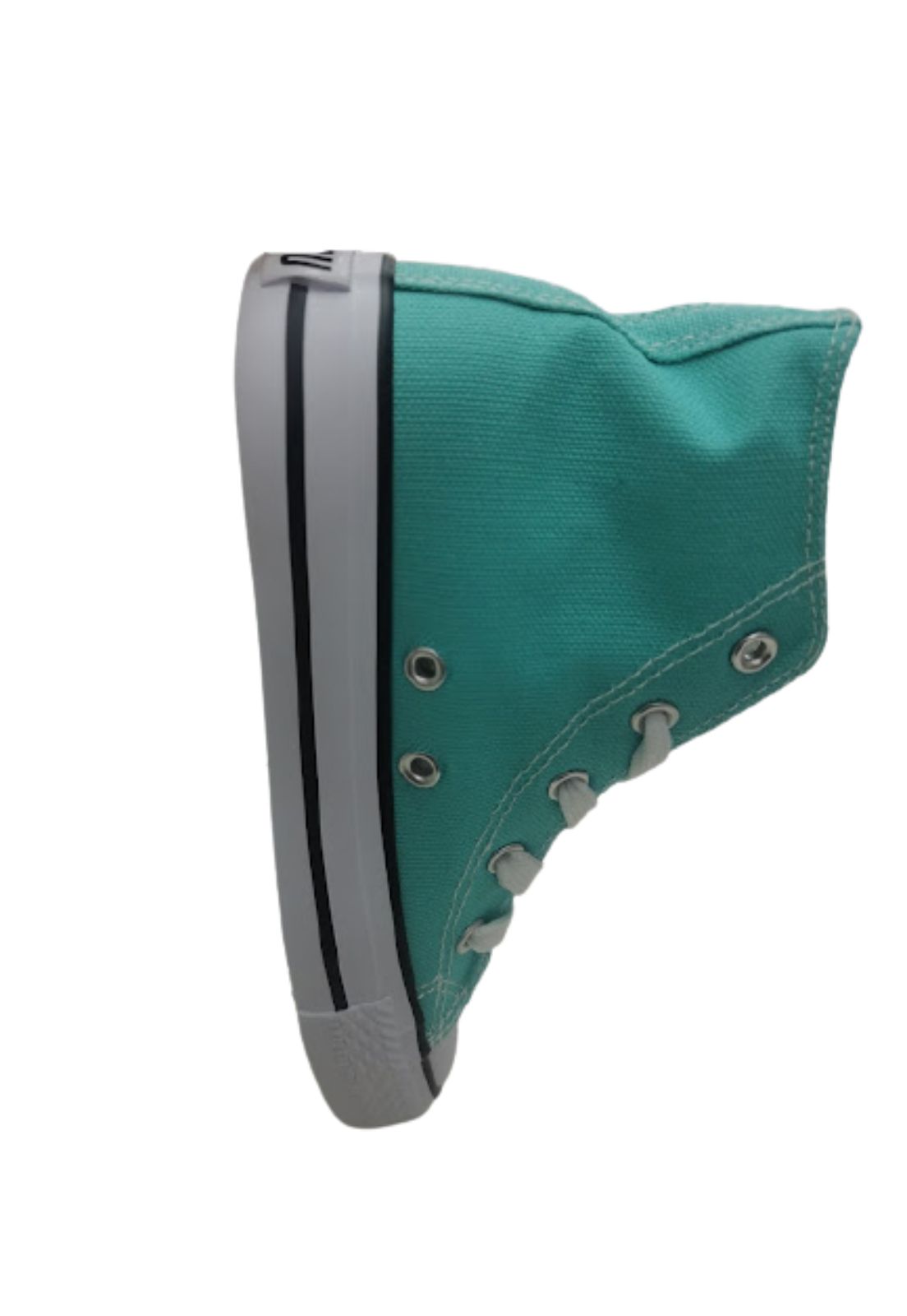 ZAPATILLAS UNISEX VINNYS OUTLET CASUALES VERDE CLARO LONA CON CAÑA - 4