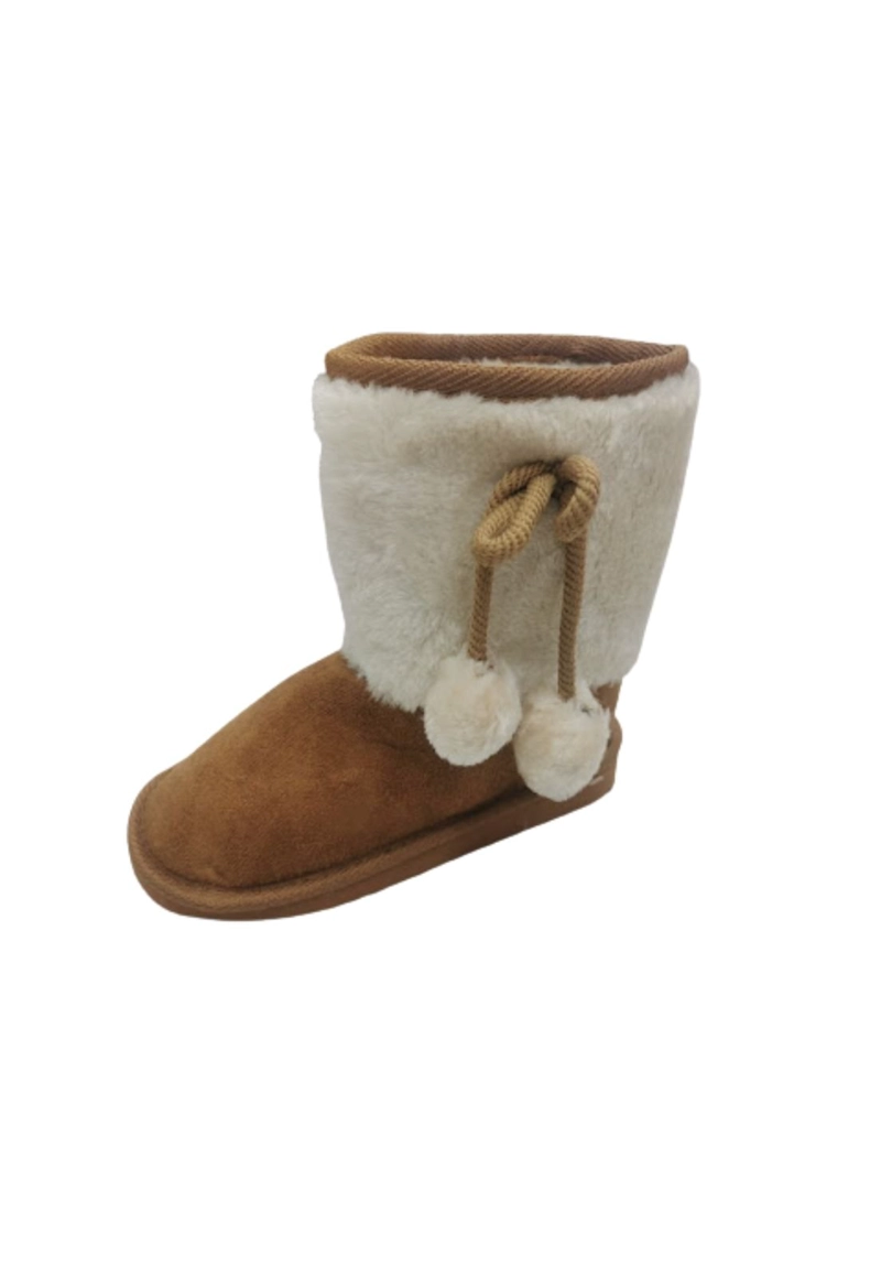 BOTAS NIÑA VINNYS OUTLET BEIGE CHIPORRO - 1