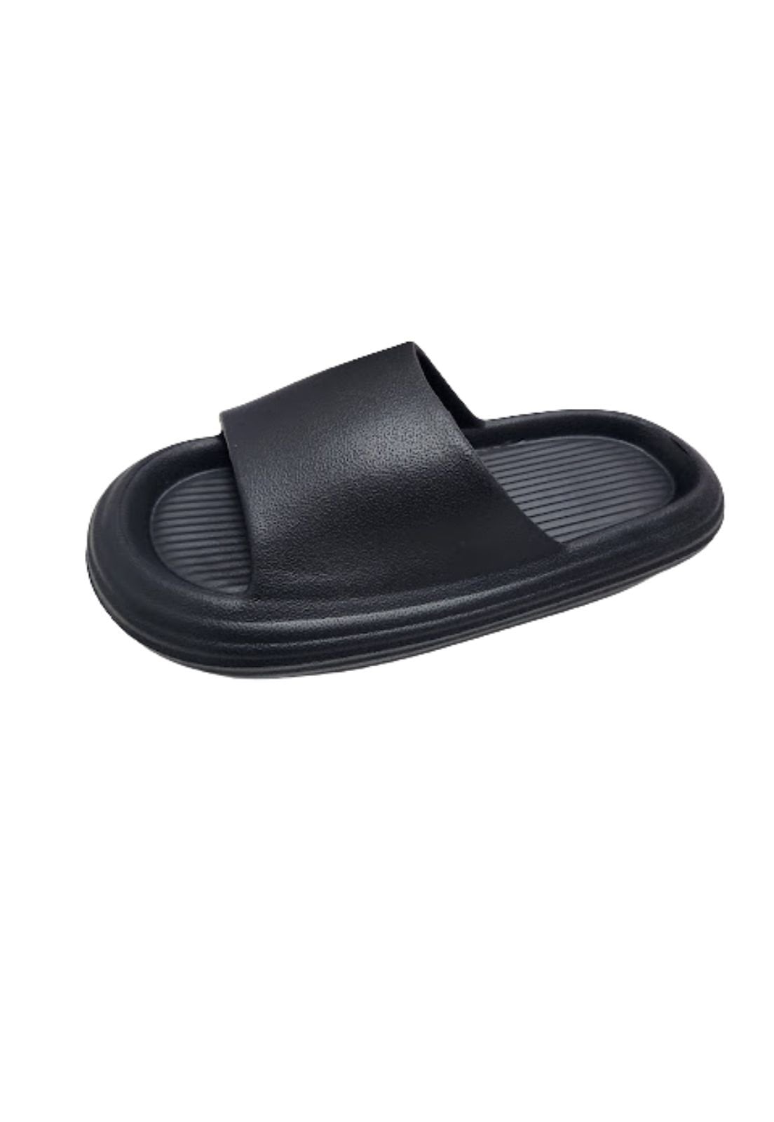 SANDALIA SLIDE MUJER NEGRO - 1