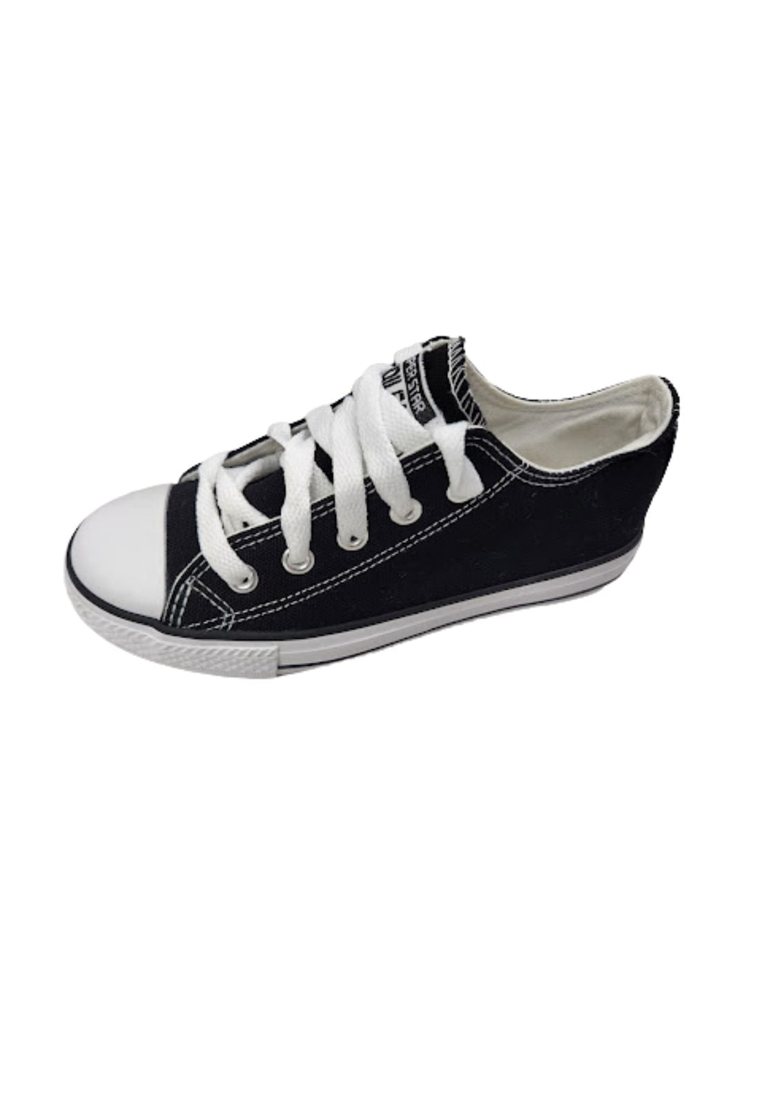 ZAPATILLAS UNISEX VINNYS OUTLET URBANAS CASUALES NEGRO LONA - 1
