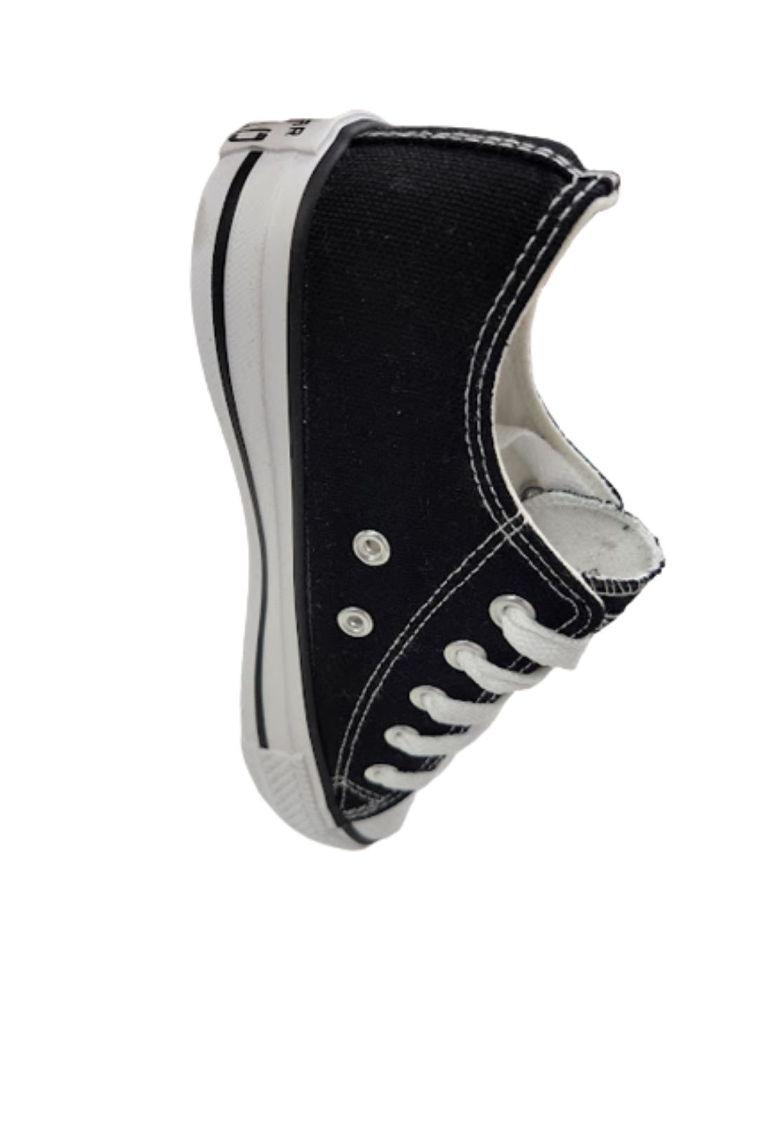 ZAPATILLAS UNISEX VINNYS OUTLET URBANAS CASUALES NEGRO LONA - 4