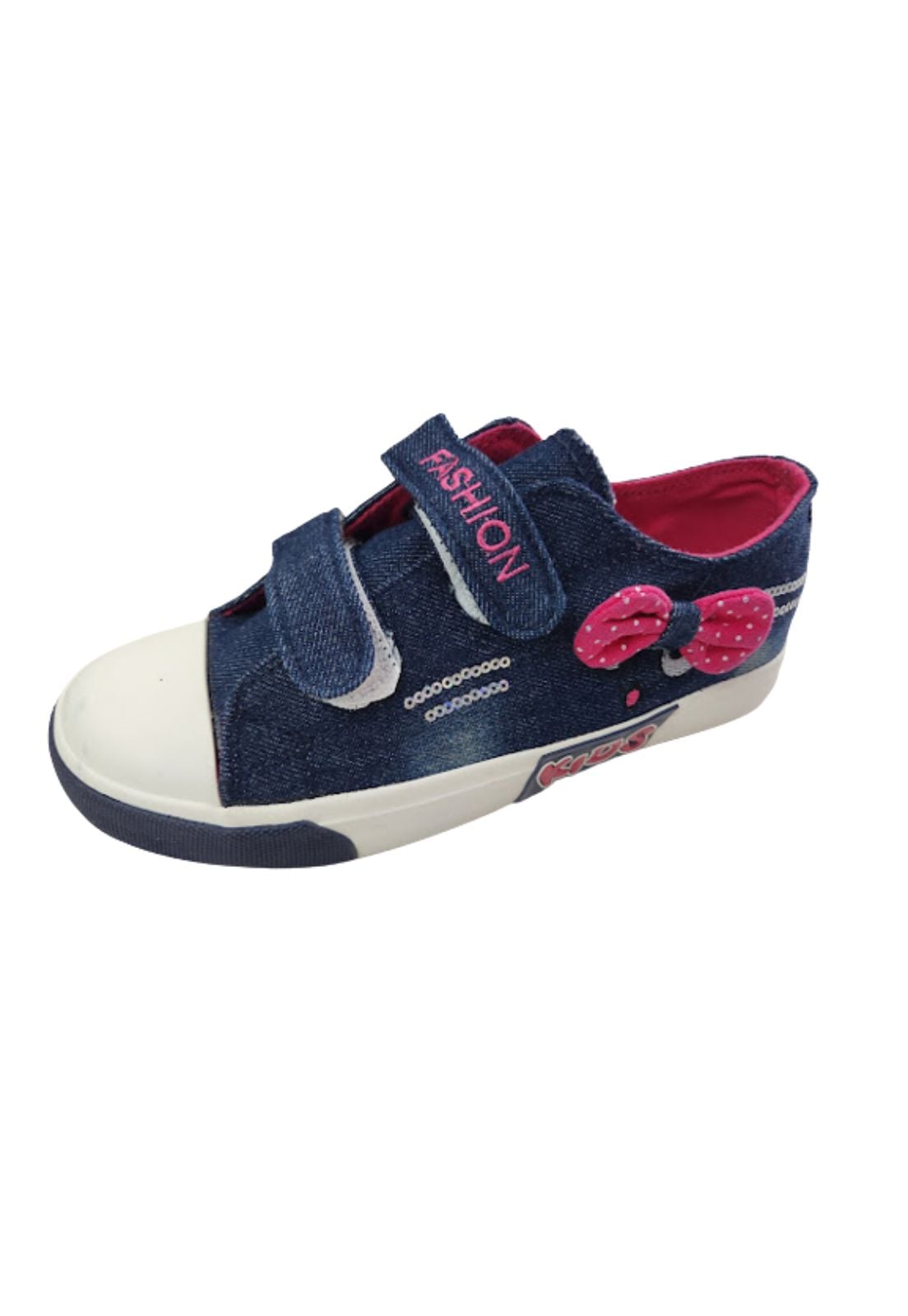 ZAPATILLAS NIÑA VINNYS OUTLET DEPORTIVAS CASUALES AZUL MEZCLILLA - 1