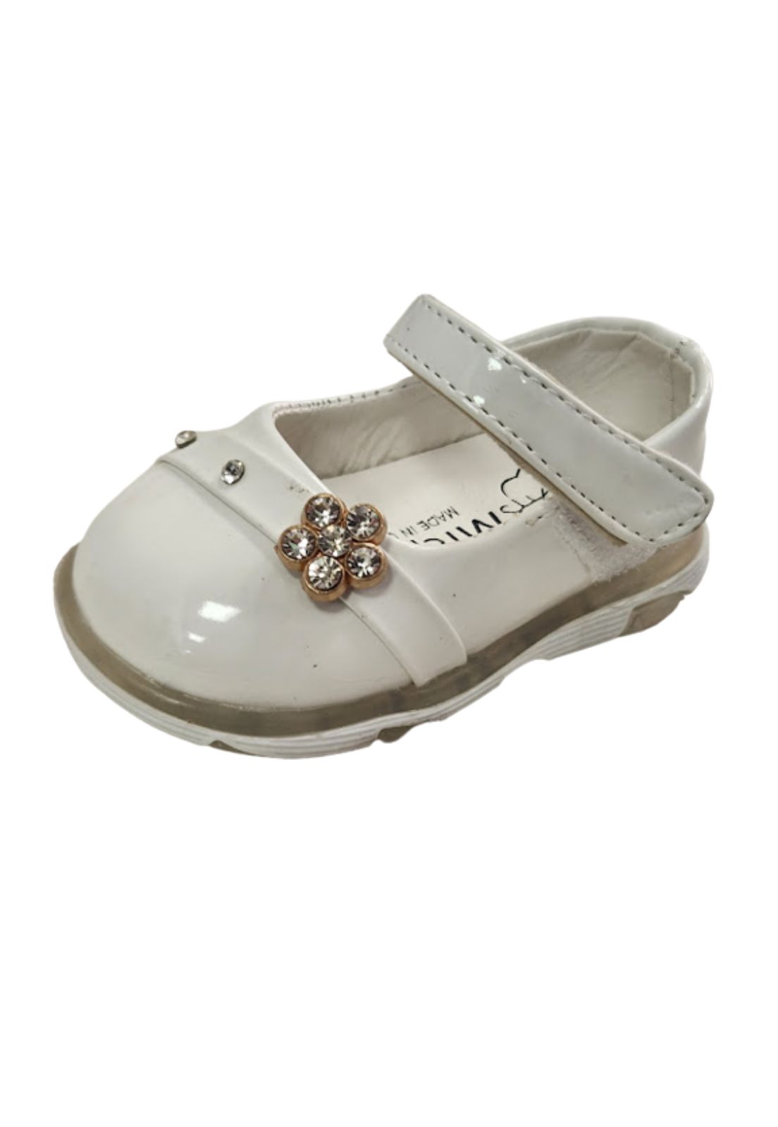 ZAPATO CHAROL NIÑA BLANCO - 1