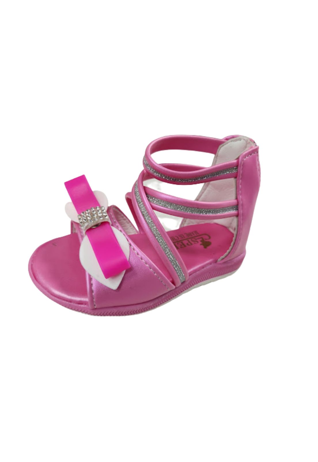 SANDALIAS NIÑA VINNYS OUTLET ROSADO CON CIERRE - 1