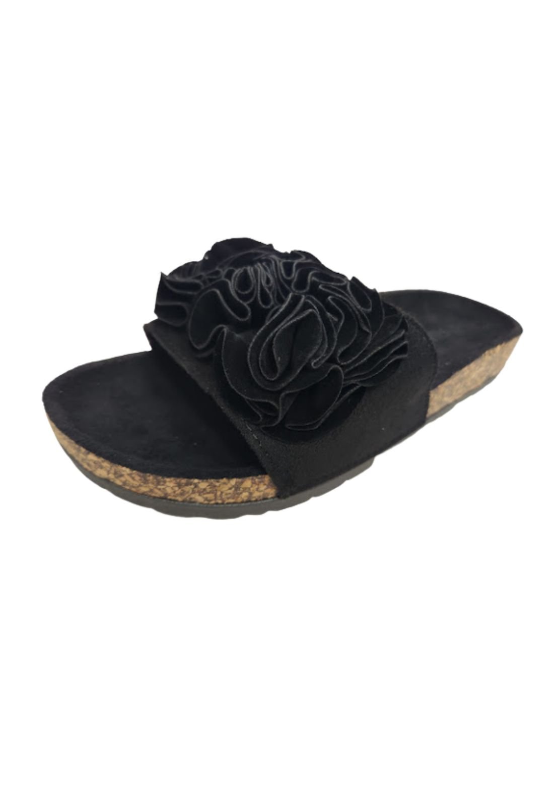 SANDALIAS MUJER VINNYS OUTLET NEGRO FLOR - 1