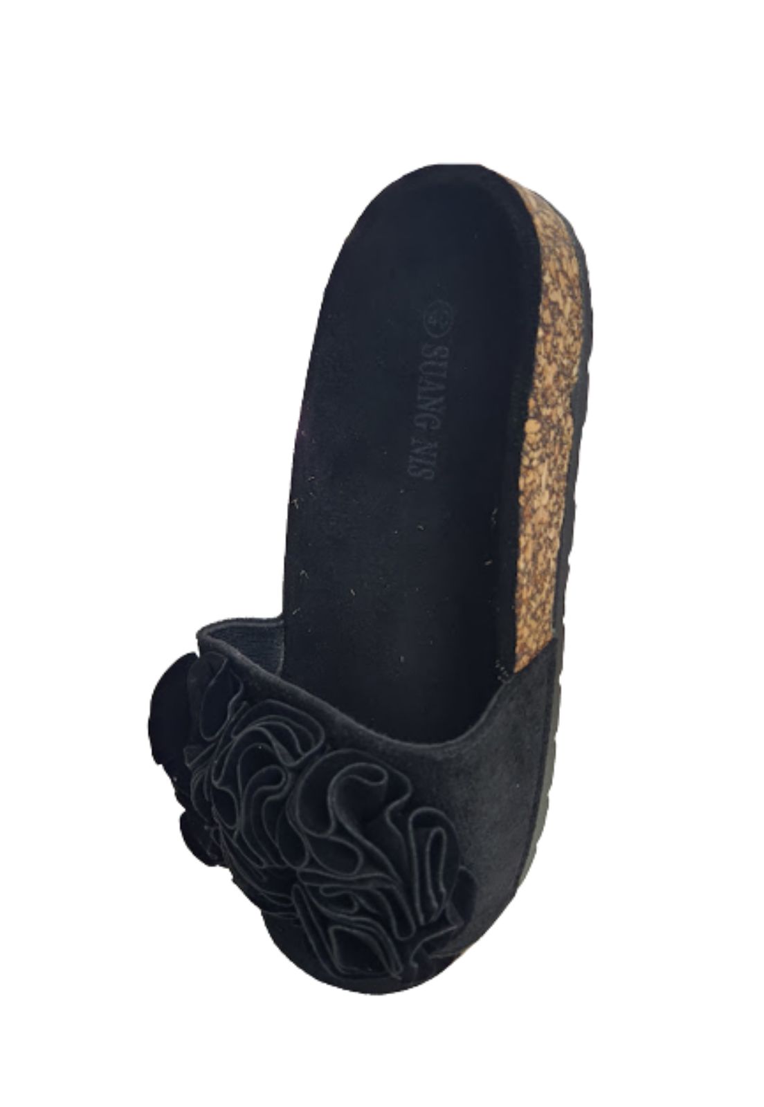 SANDALIAS MUJER VINNYS OUTLET NEGRO FLOR - 3
