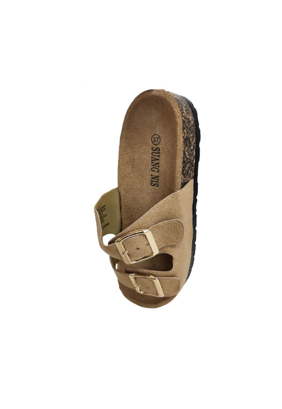 SANDALIAS MUJER VINNYS OUTLET BEIGE HEBILLA - 3