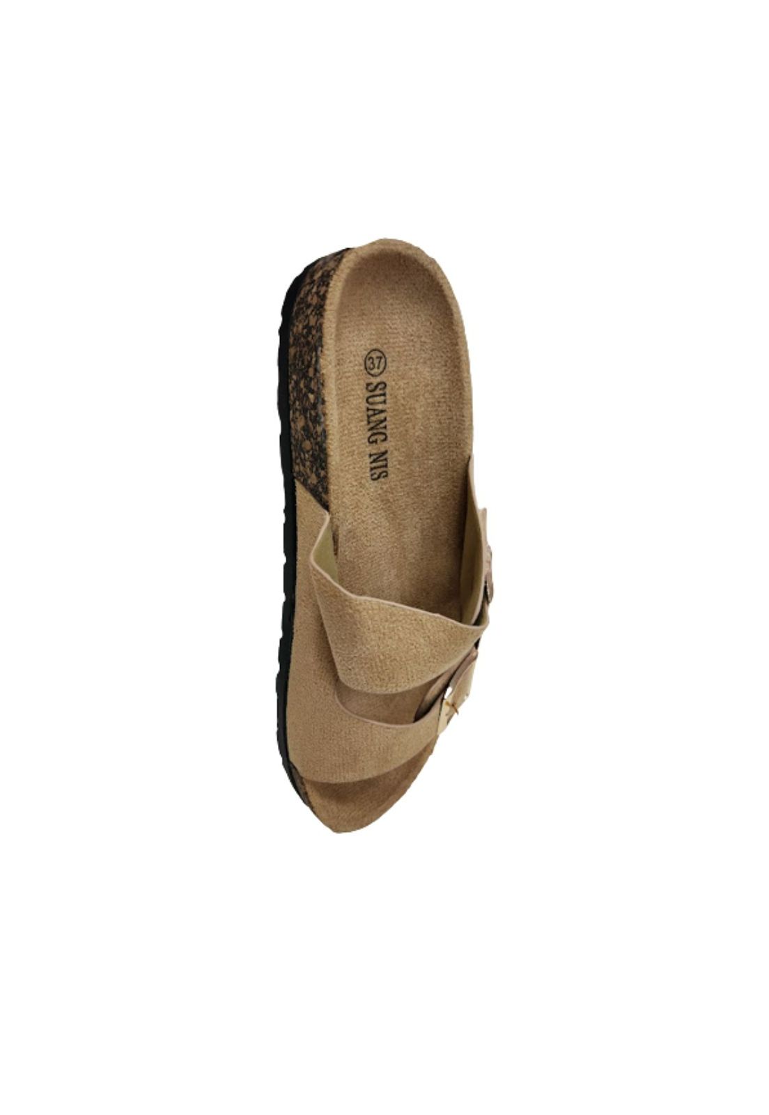 SANDALIAS MUJER VINNYS OUTLET BEIGE HEBILLA - 4