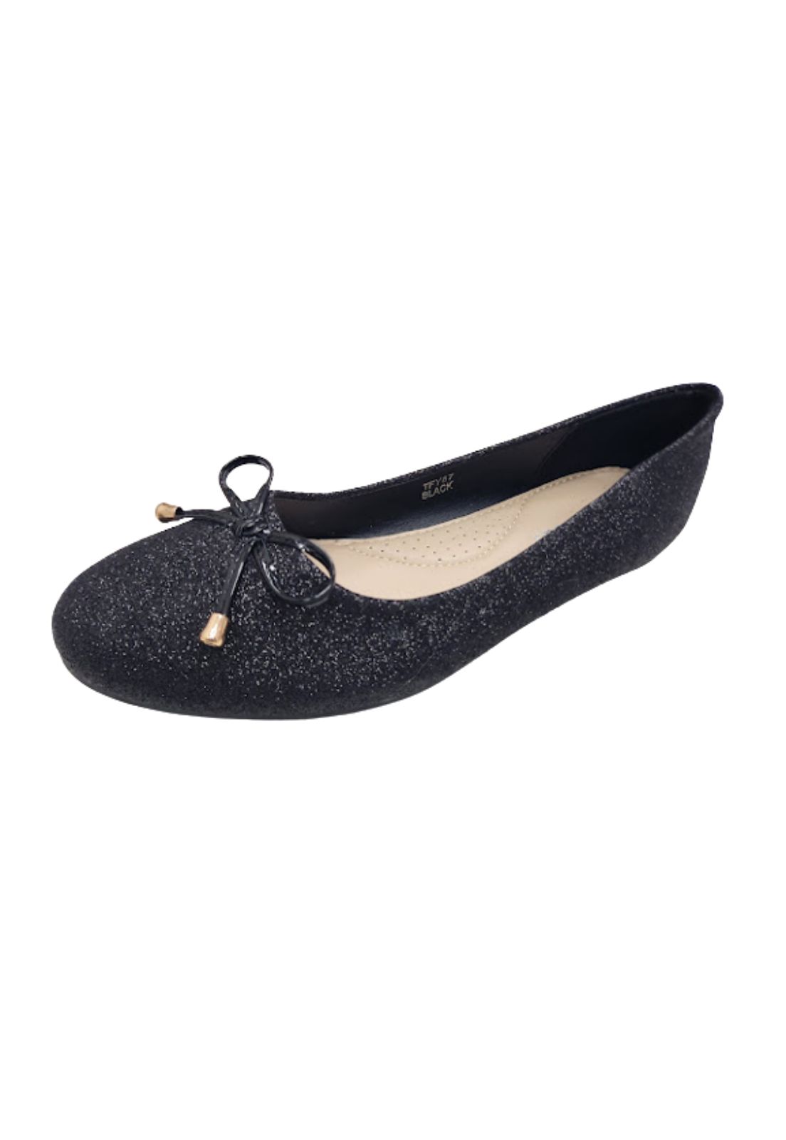 BALLERINAS MUJER VINNYS OUTLET NEGRO BRILLANTE - 1