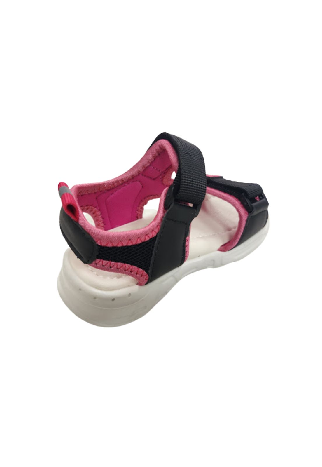 SANDALIAS NIÑA VINNYS OUTLET FUCSIA VELCRO NEGRO - 2