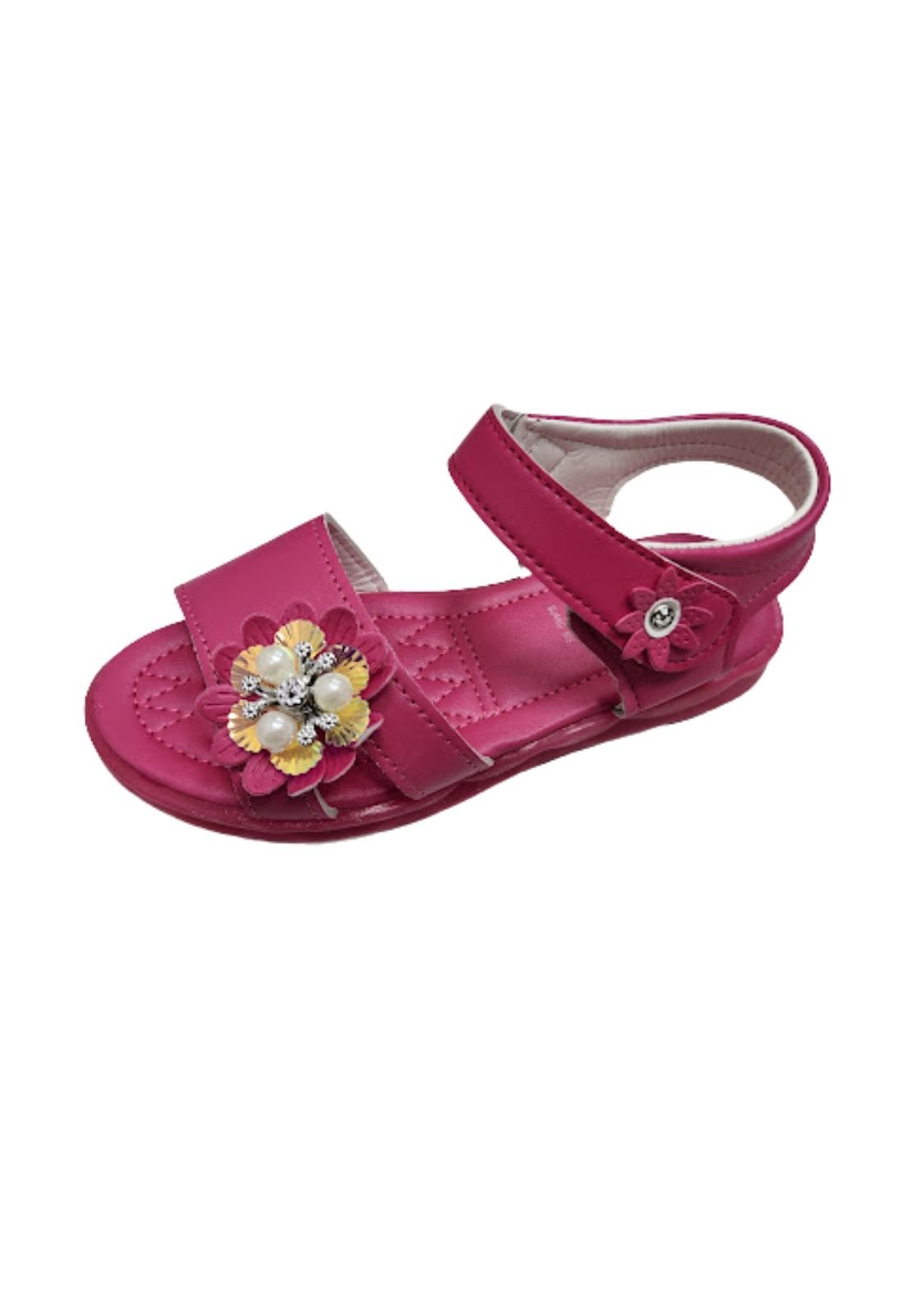 SANDALIAS NIÑA VINNYS OUTLET FUCSIA PERLITA - 1