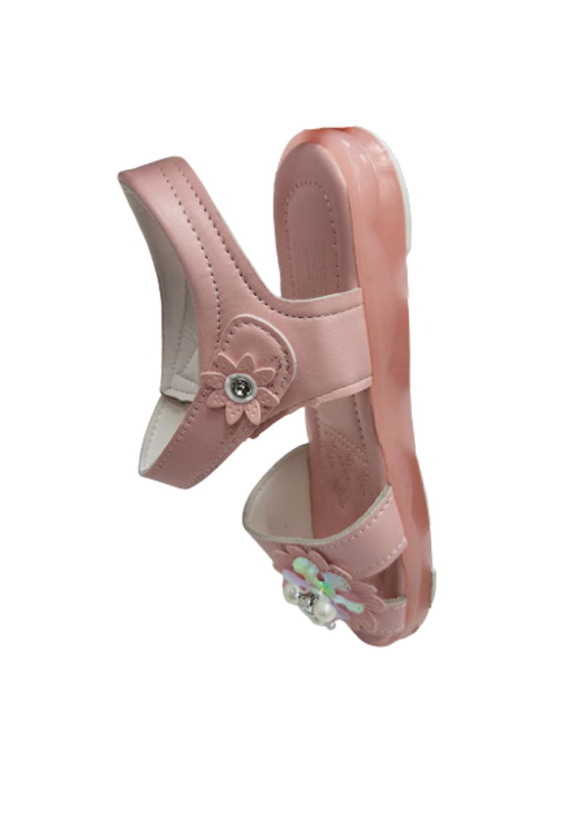 SANDALIAS NIÑA VINNYS OUTLET ROSADO VELCRO - 3